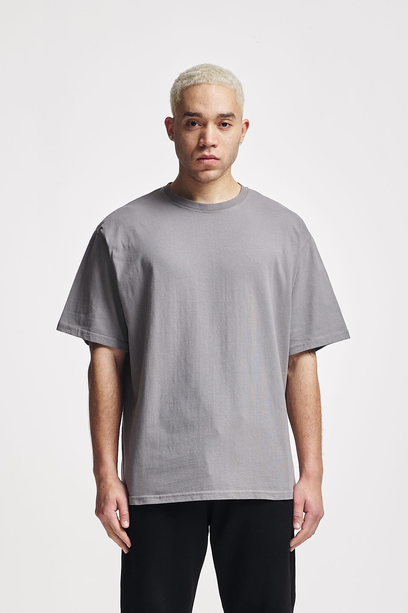 Basic Oversize Tee Washed Grey