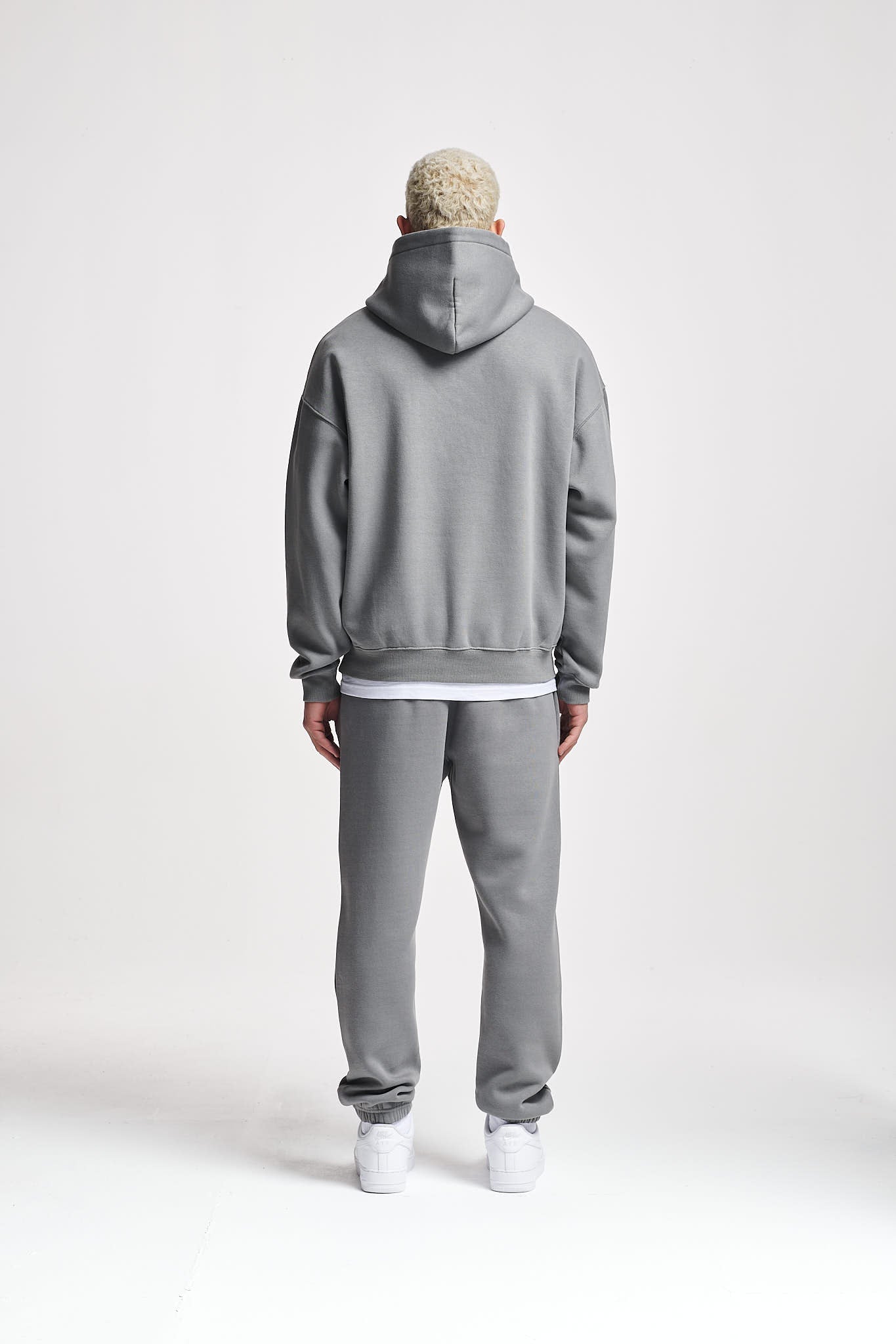 Basic Oversize Hoodie Washed Grey
