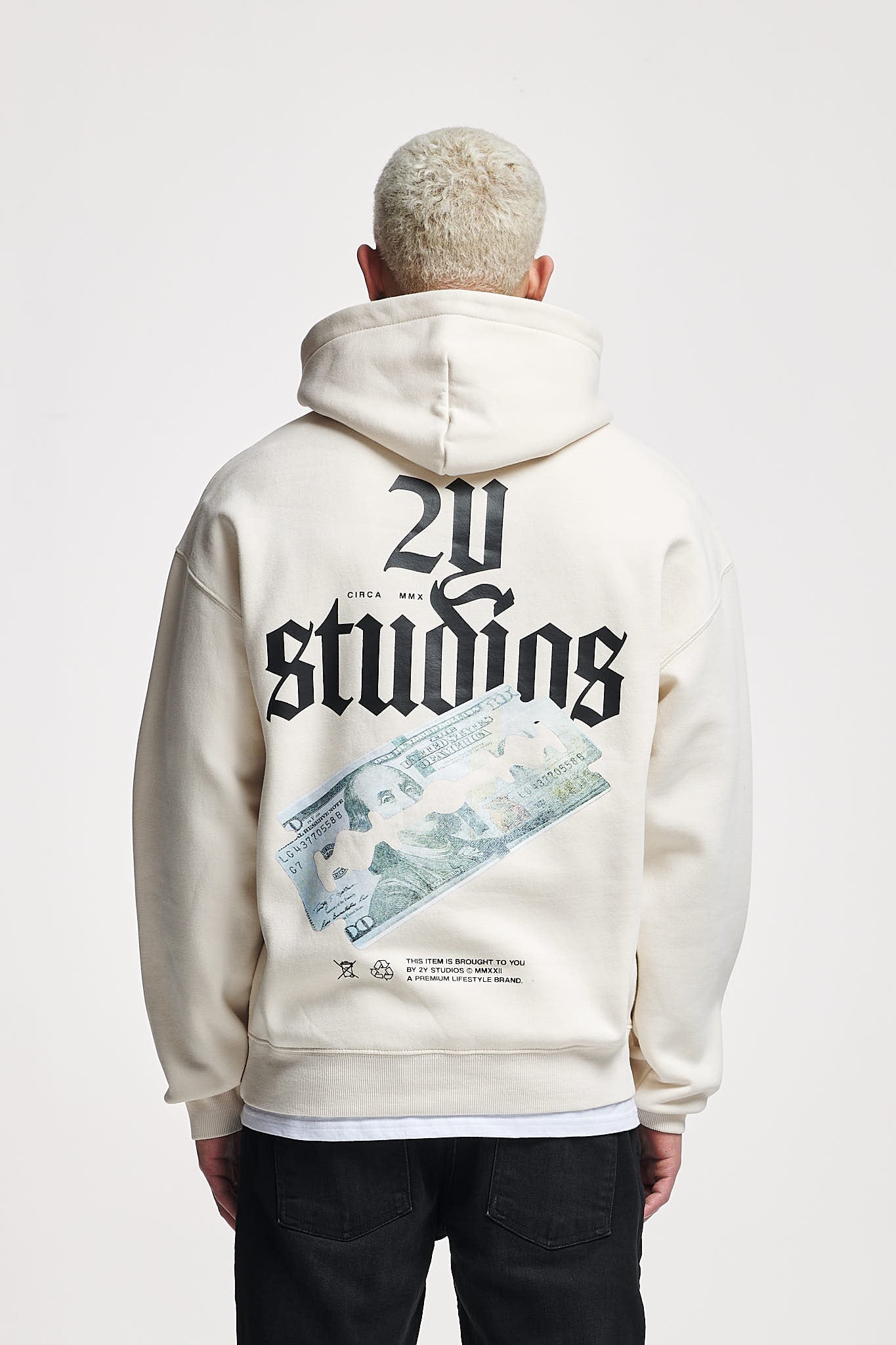 Razor Oversize Hoodie Off White