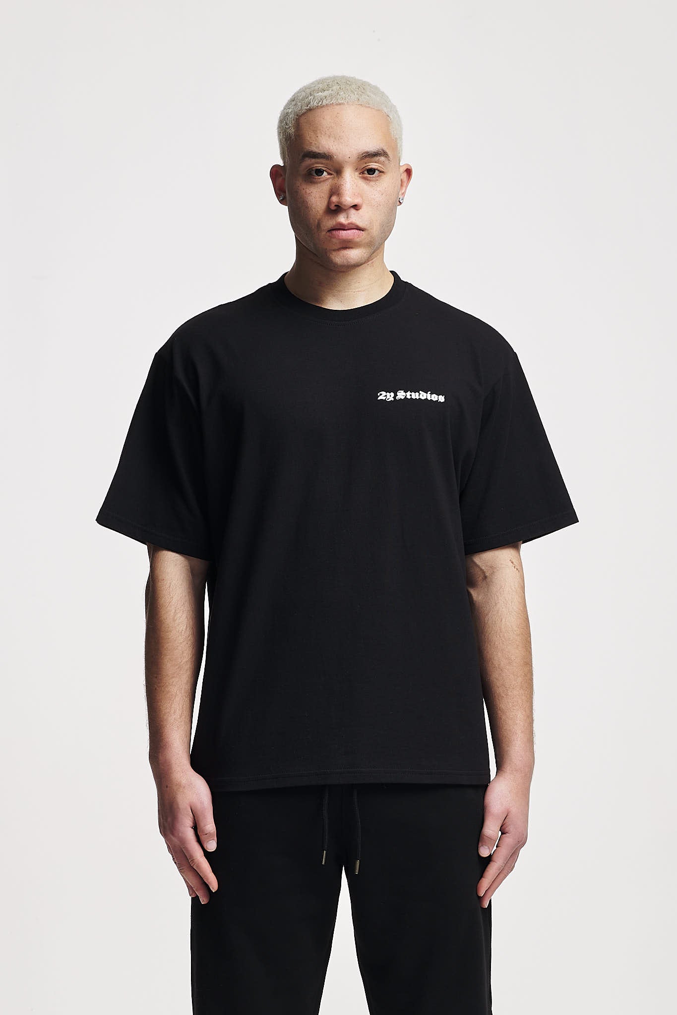 Smiley Oversize Tee Black