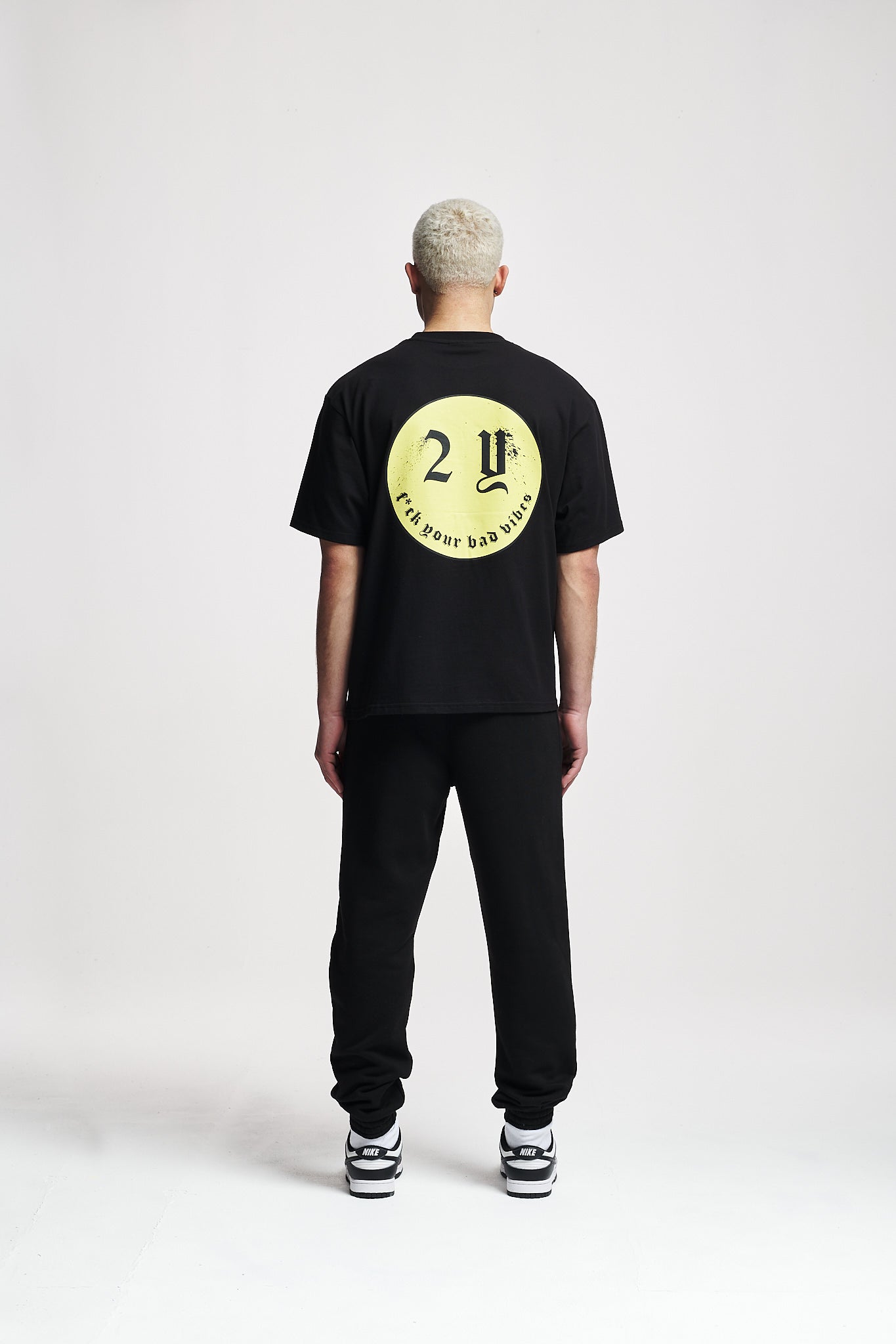 Smiley Oversize Tee Black