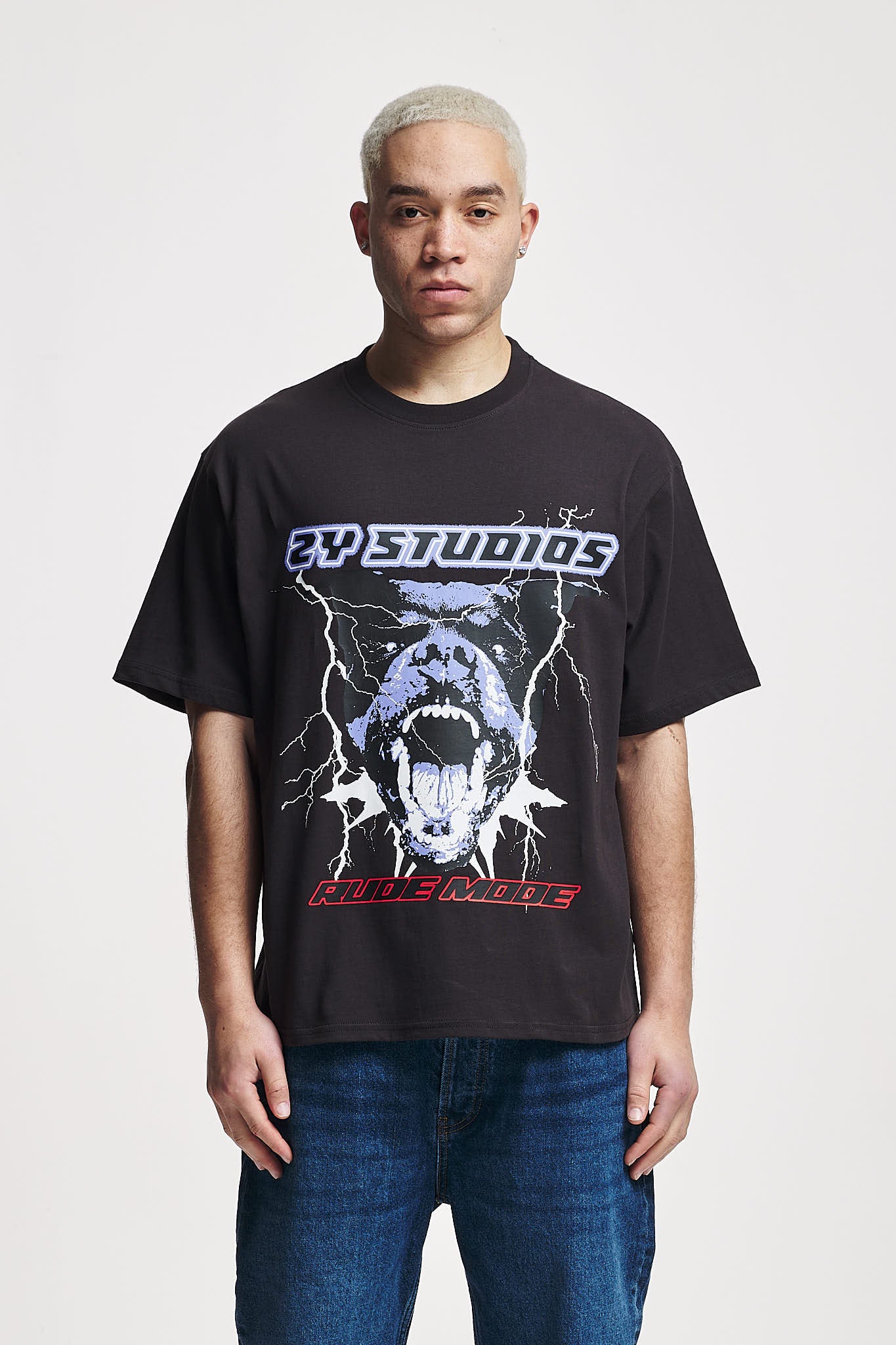 Rottweiler Oversize Tee Washed Black
