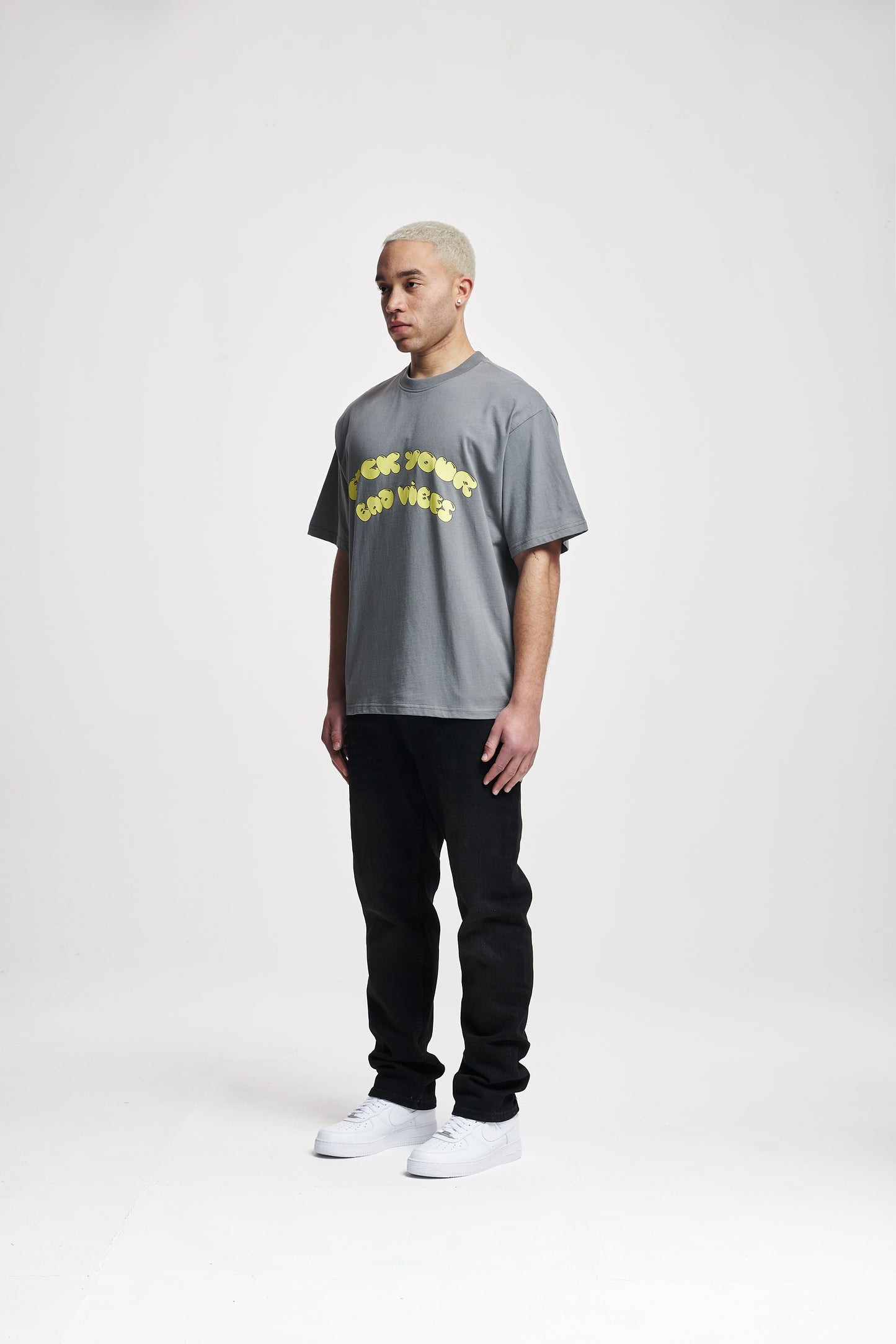 Vibes Oversize Tee Washed Grey
