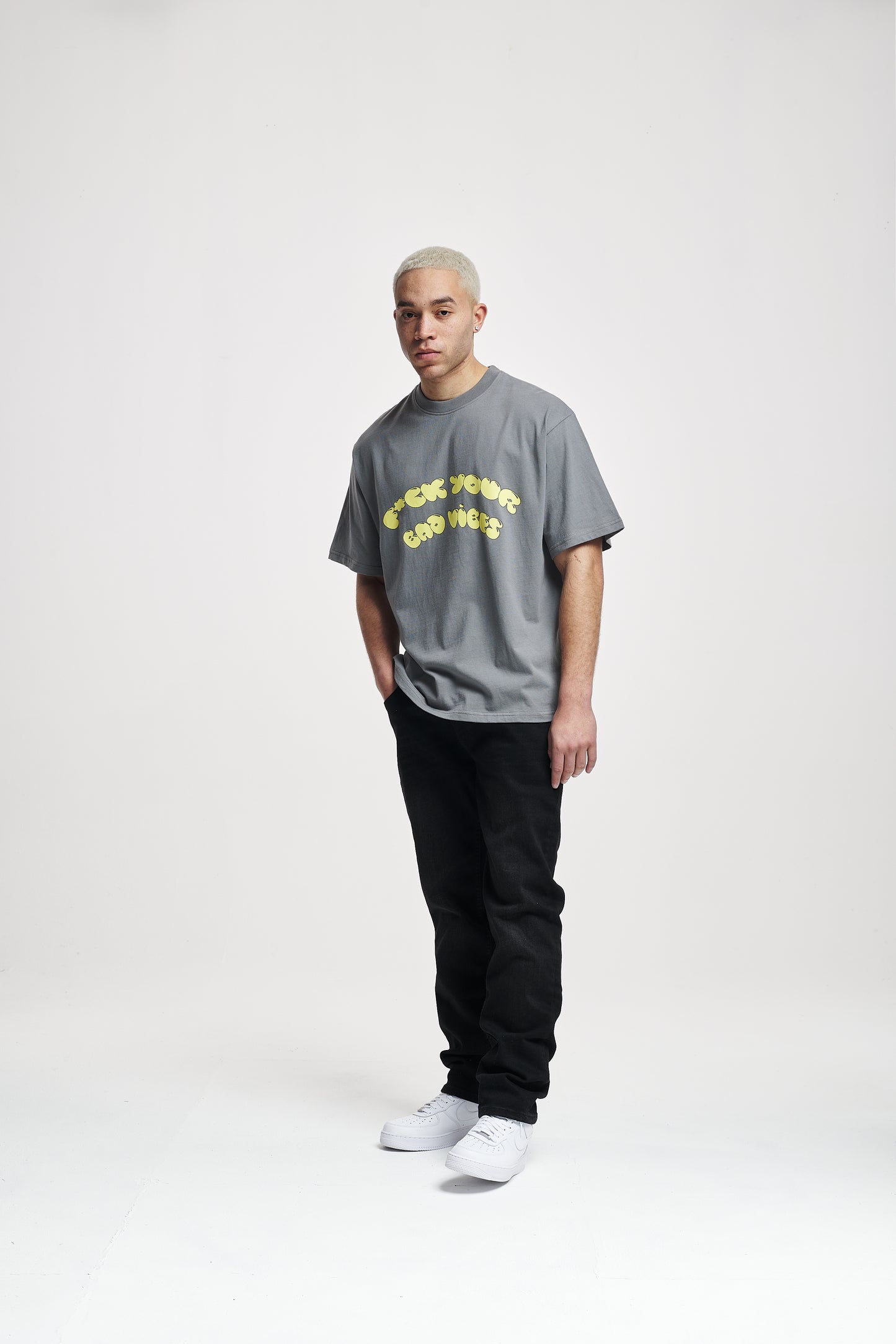 Vibes Oversize Tee Washed Grey
