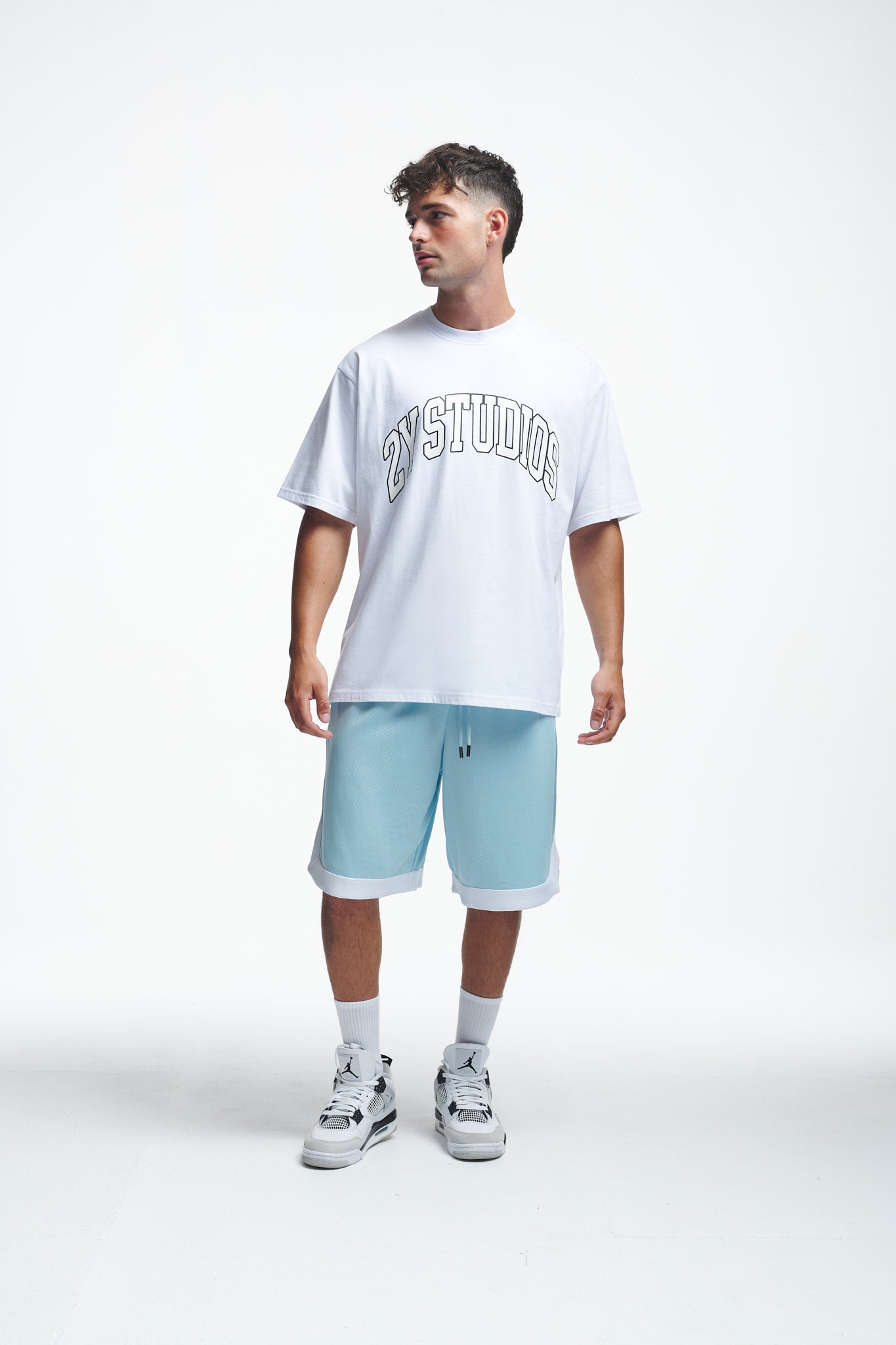 Logo Oversize Tee White