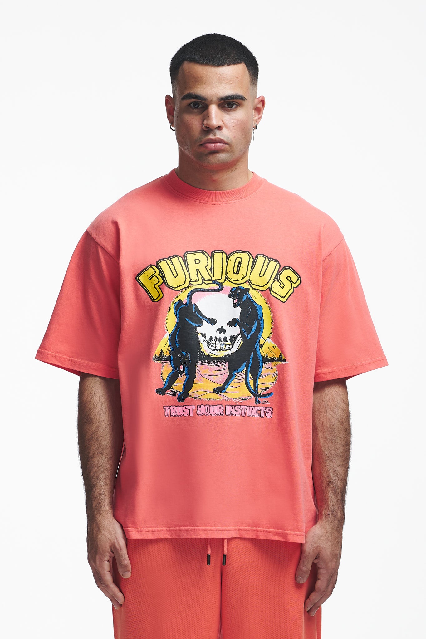 Furious Oversize Tee Persimmon
