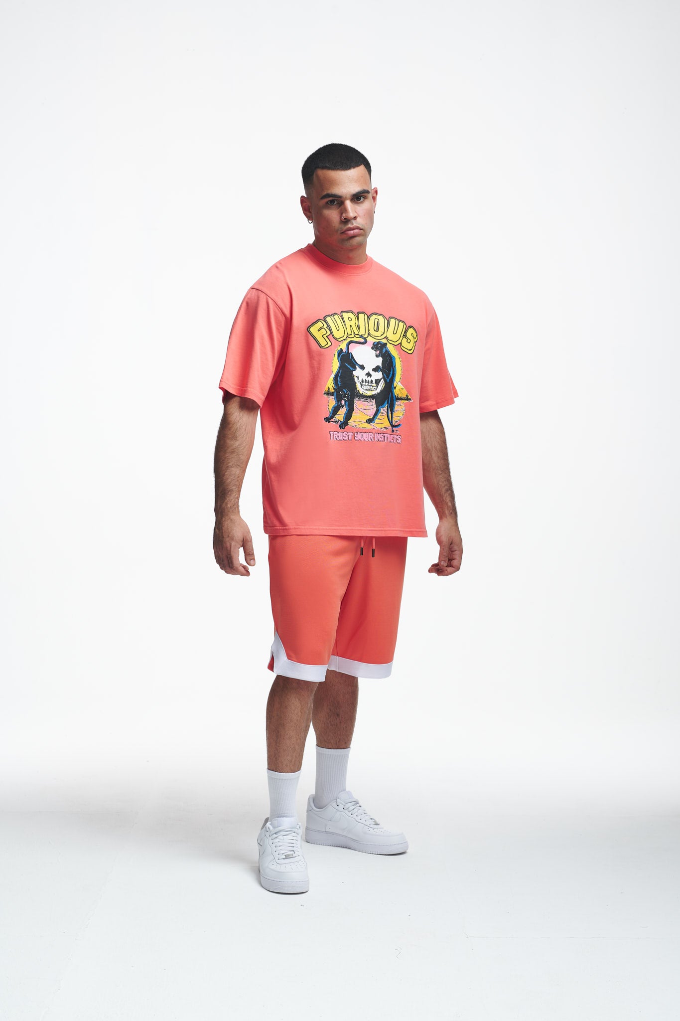 Furious Oversize Tee Persimmon