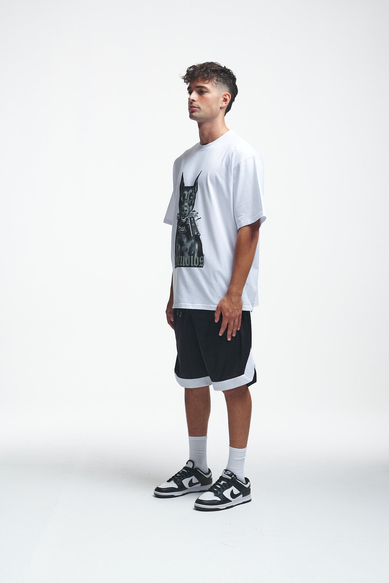 Doberman Oversize Tee White