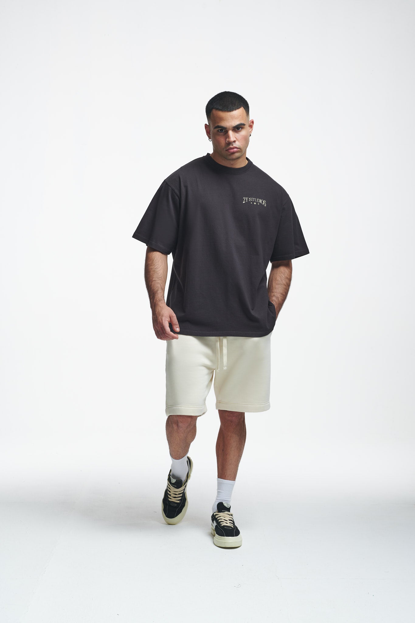 Insignia Oversize Tee Washed Black