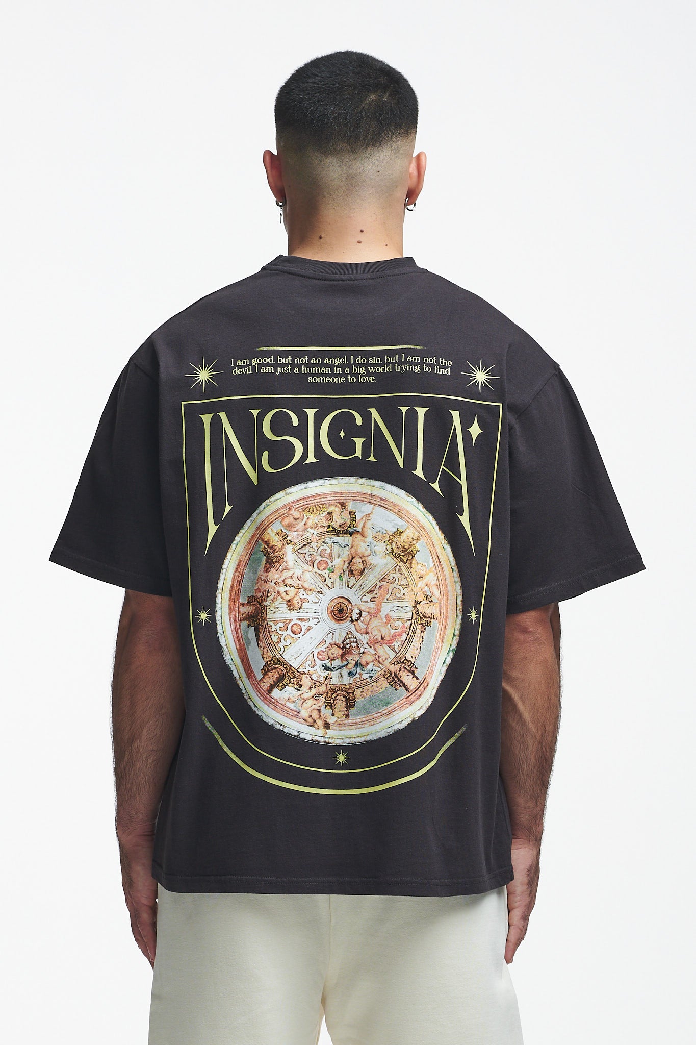 Insignia Oversize Tee Washed Black