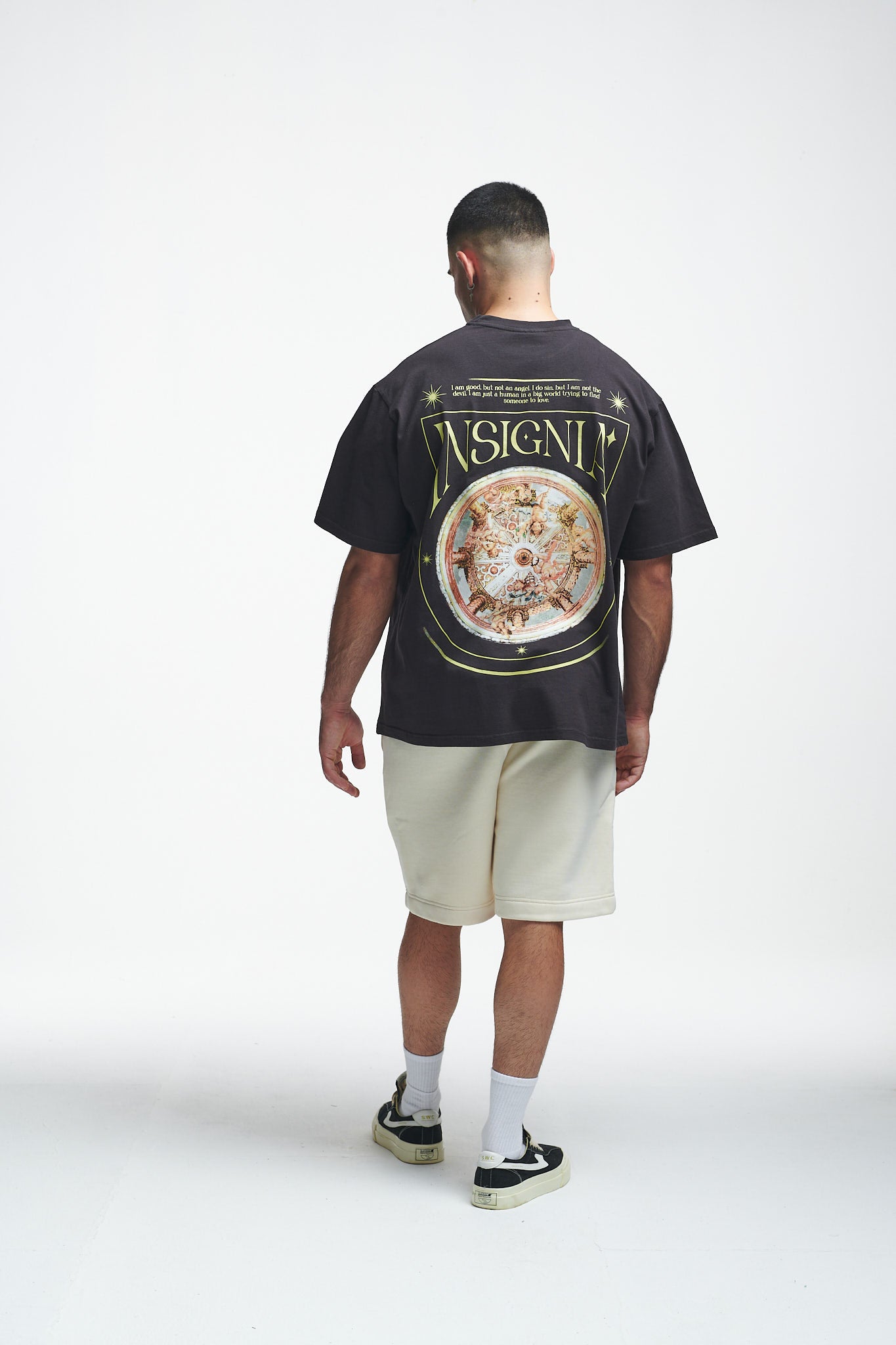 Insignia Oversize Tee Washed Black