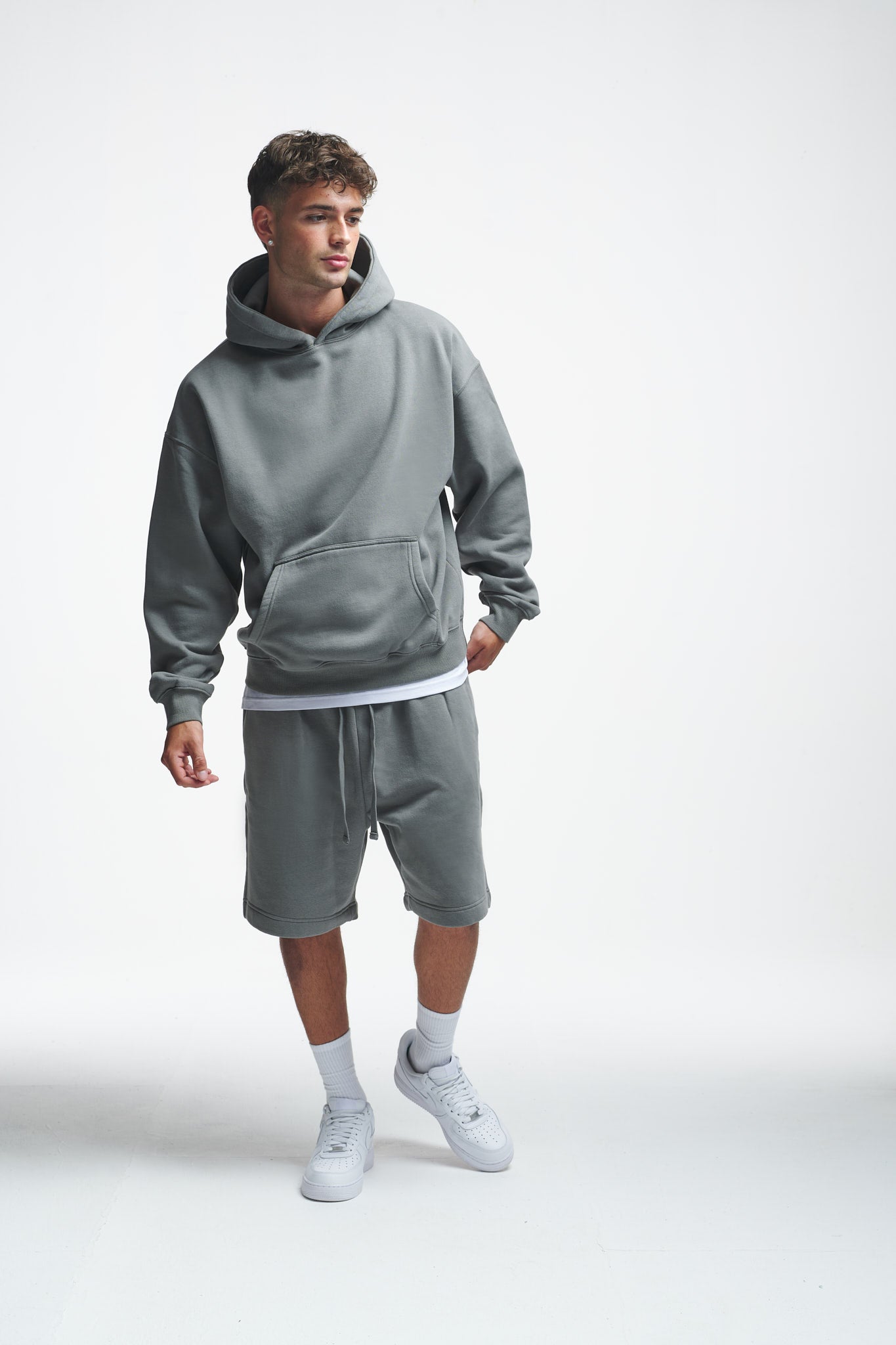 Furious Oversize Hoodie Washed Grey