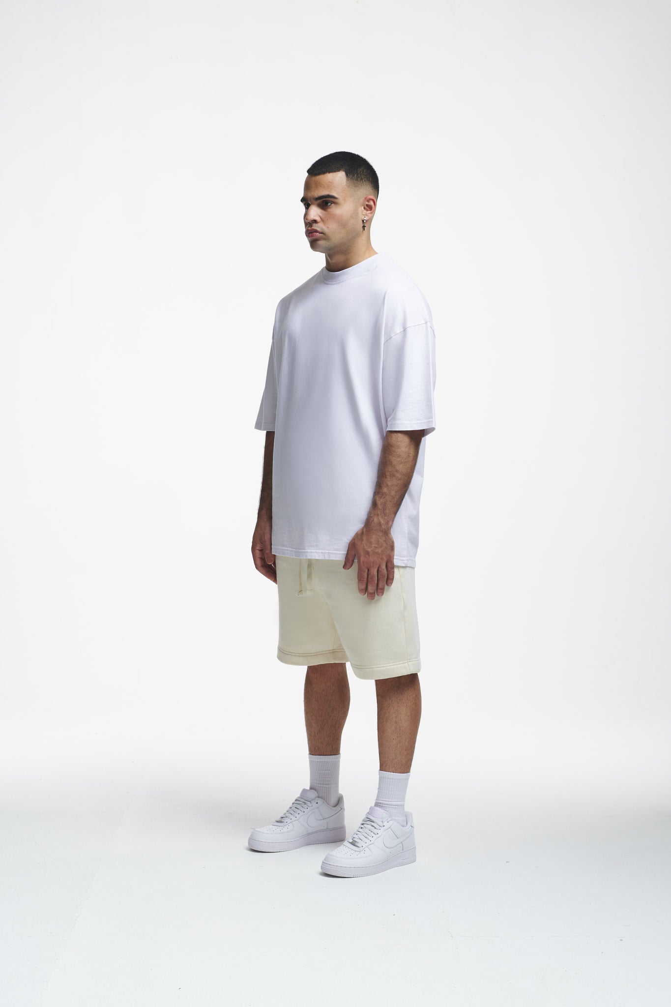 Basic Sweat Shorts Off White