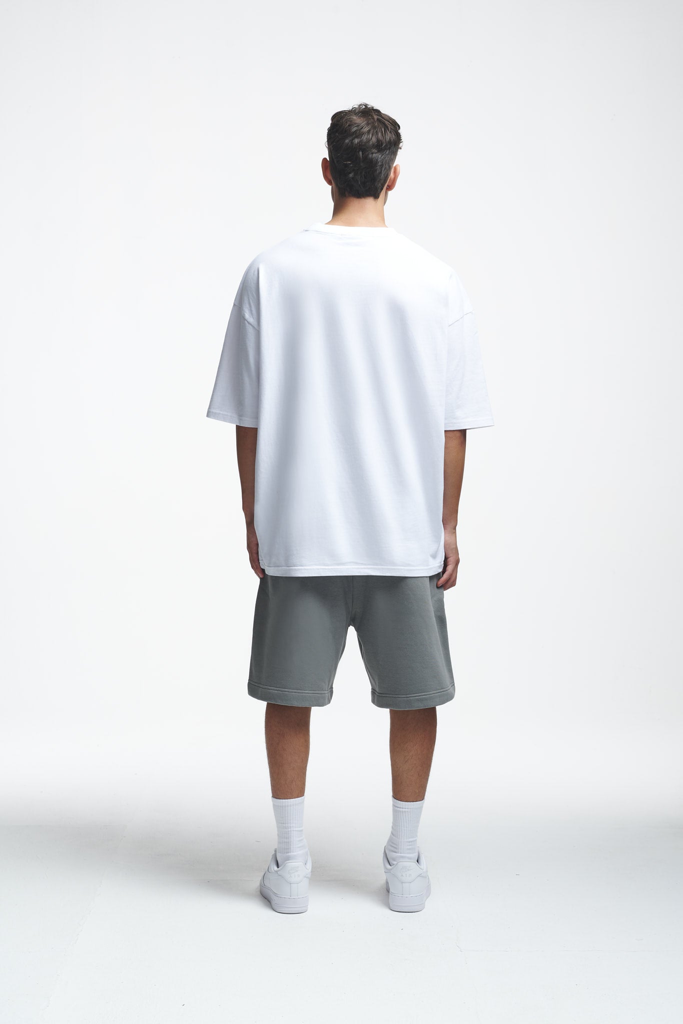 Basic Sweat Shorts Washed Grey