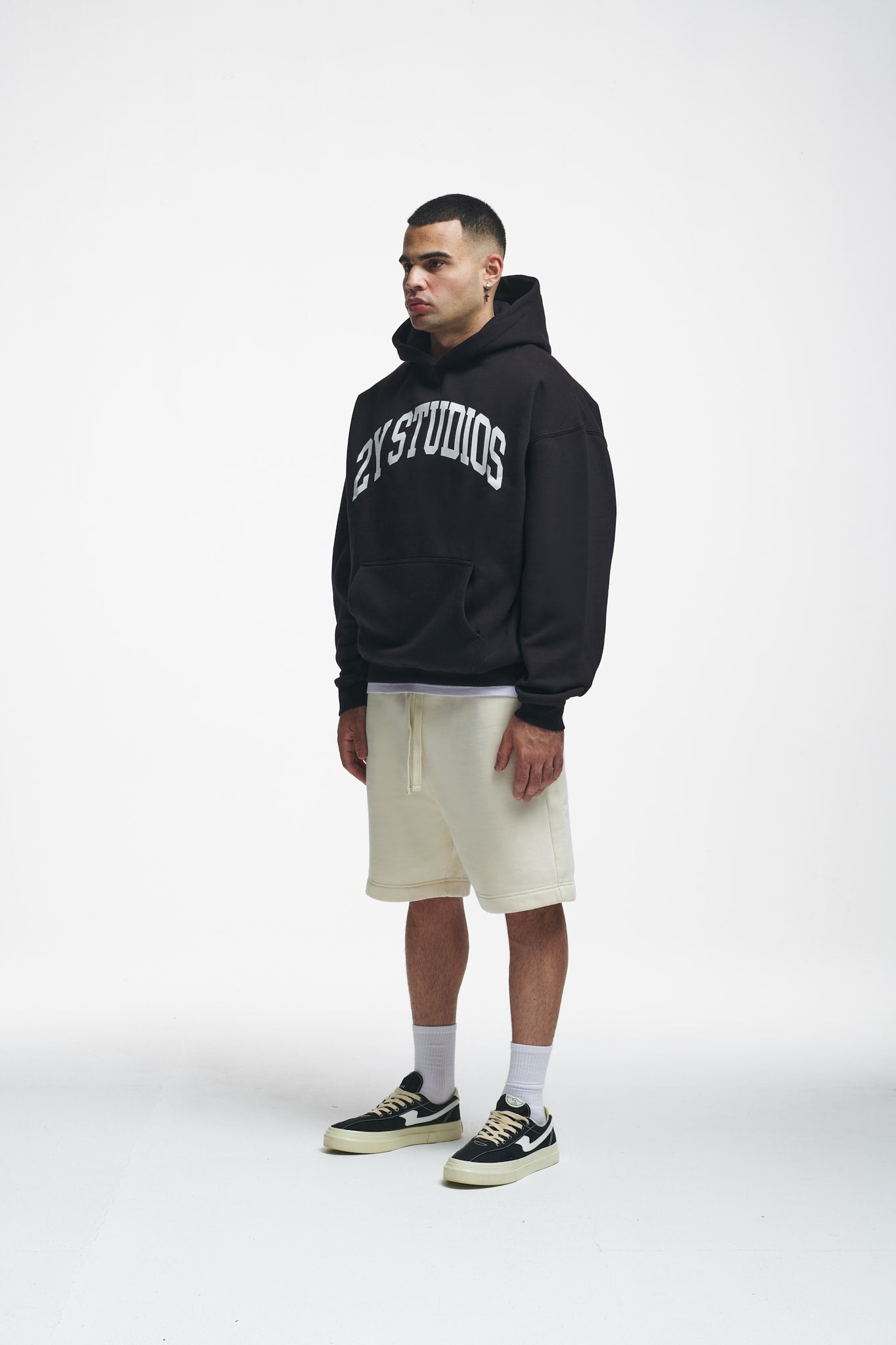 Logo Oversize Hoodie Black