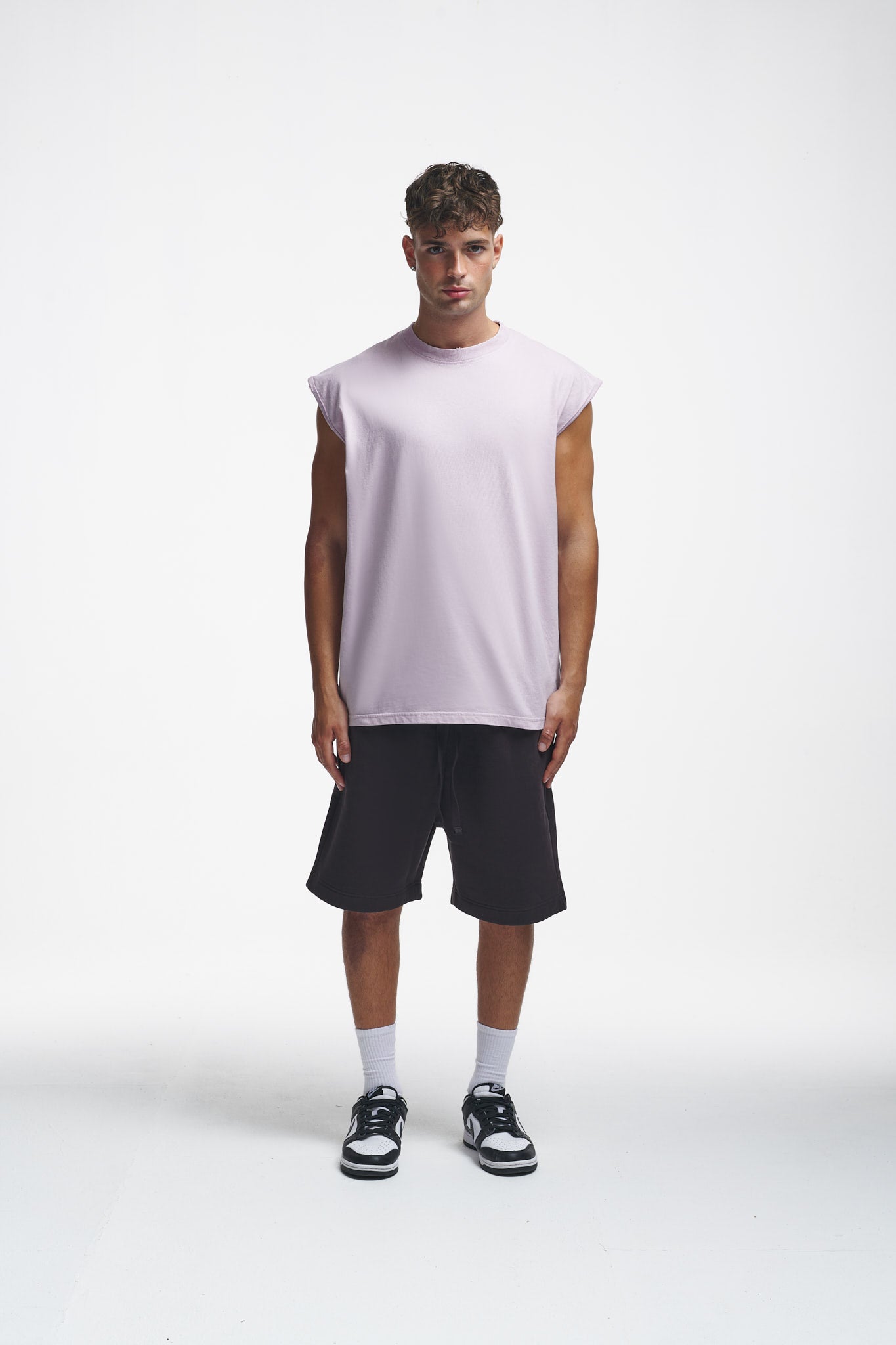 Globus Oversize Sleeveless Shirt Grey Lilac