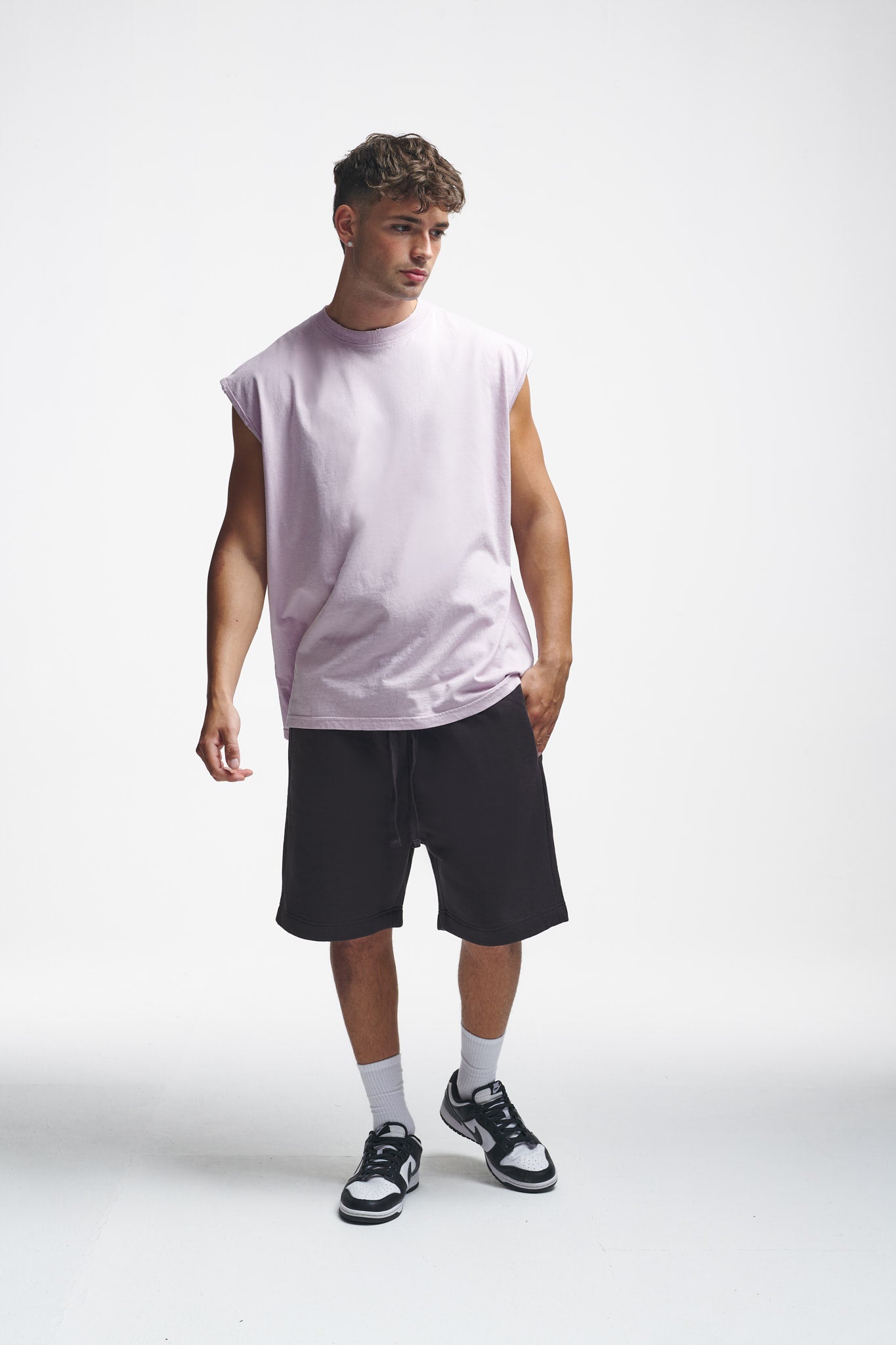 Globus Oversize Sleeveless Shirt Grey Lilac