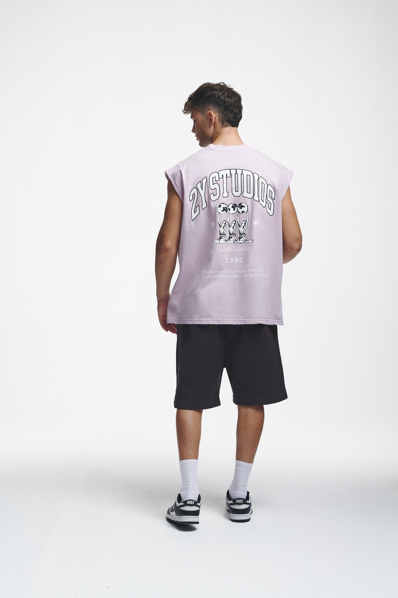 Globus Oversize Sleeveless Shirt Grey Lilac