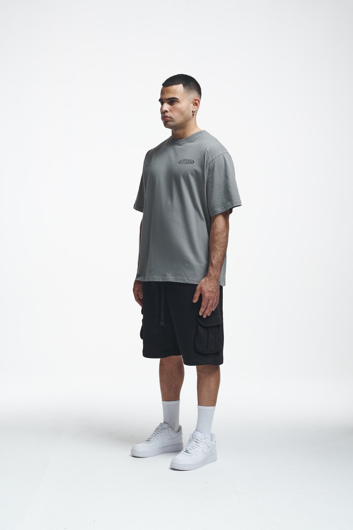Introspect Oversize Tee Washed Grey