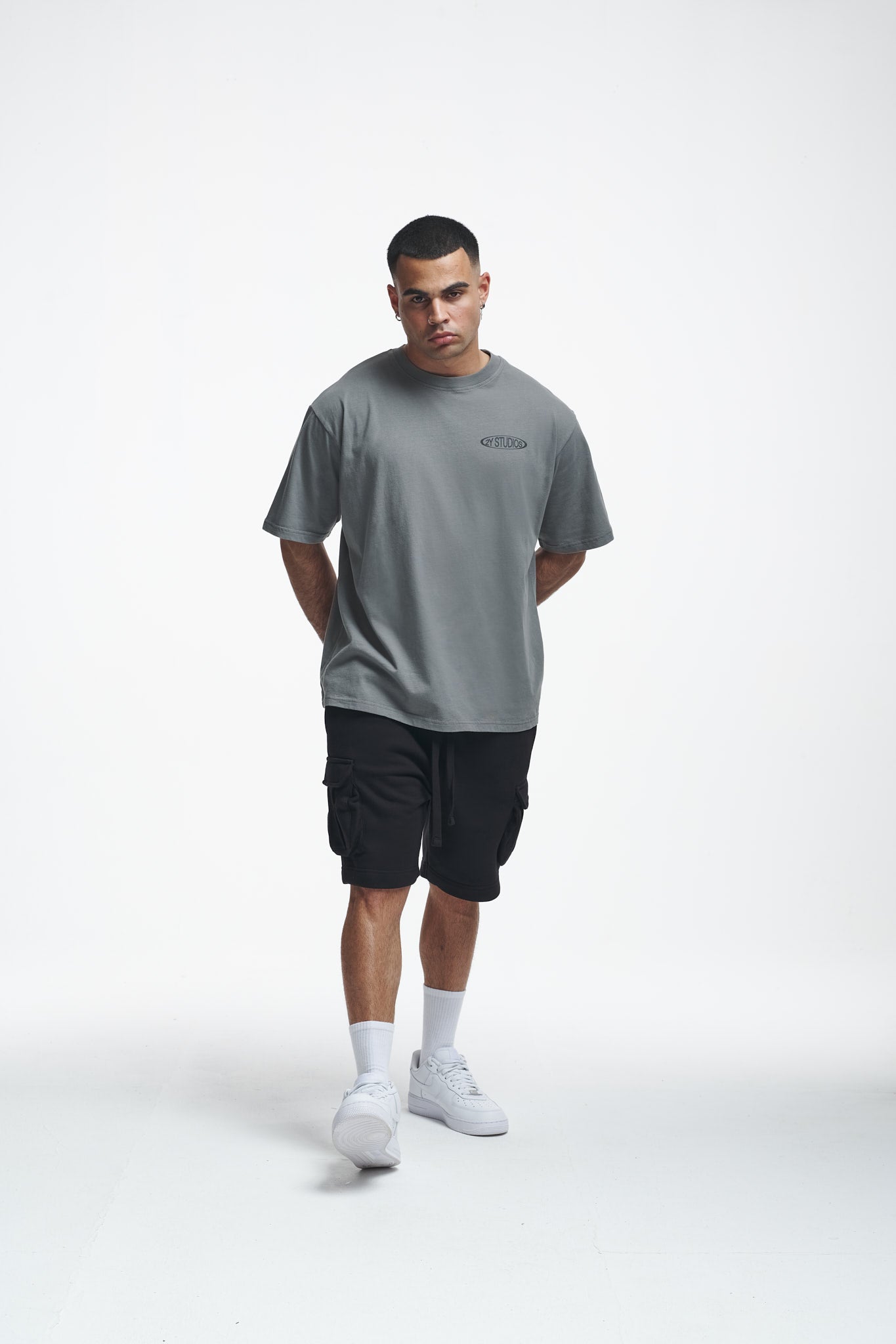 Introspect Oversize Tee Washed Grey