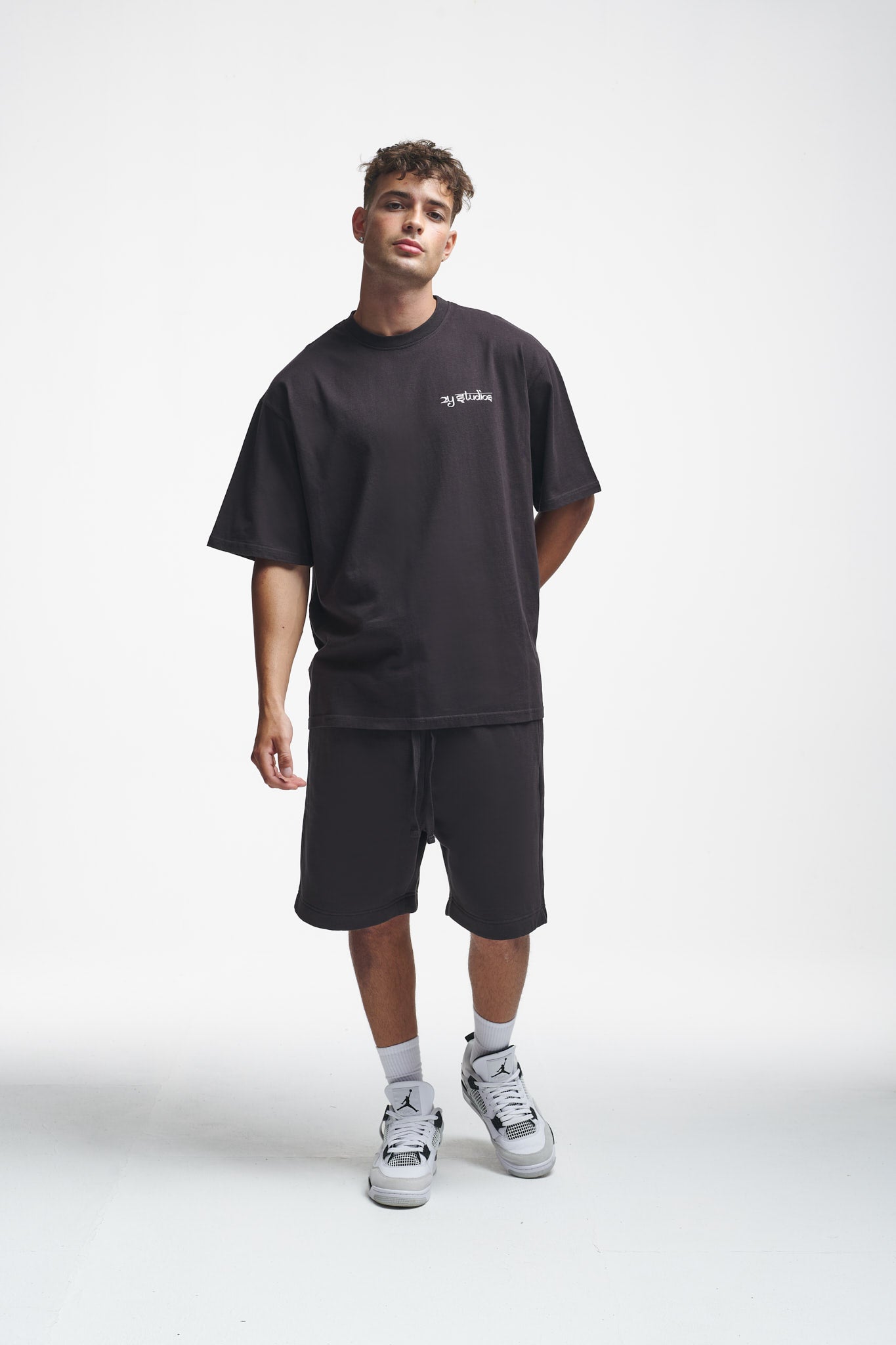 Tiger Oversize Tee Washed Black