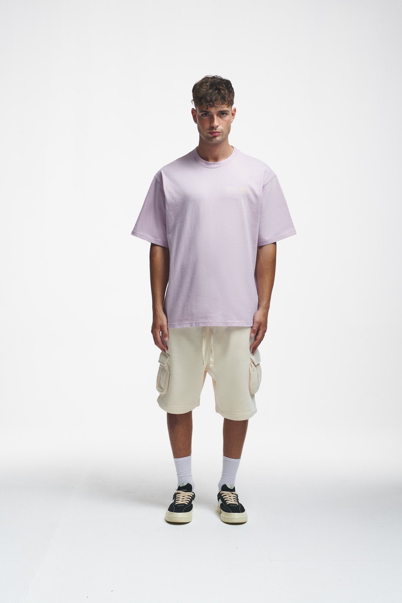 Insignia Oversize Tee Grey Lilac