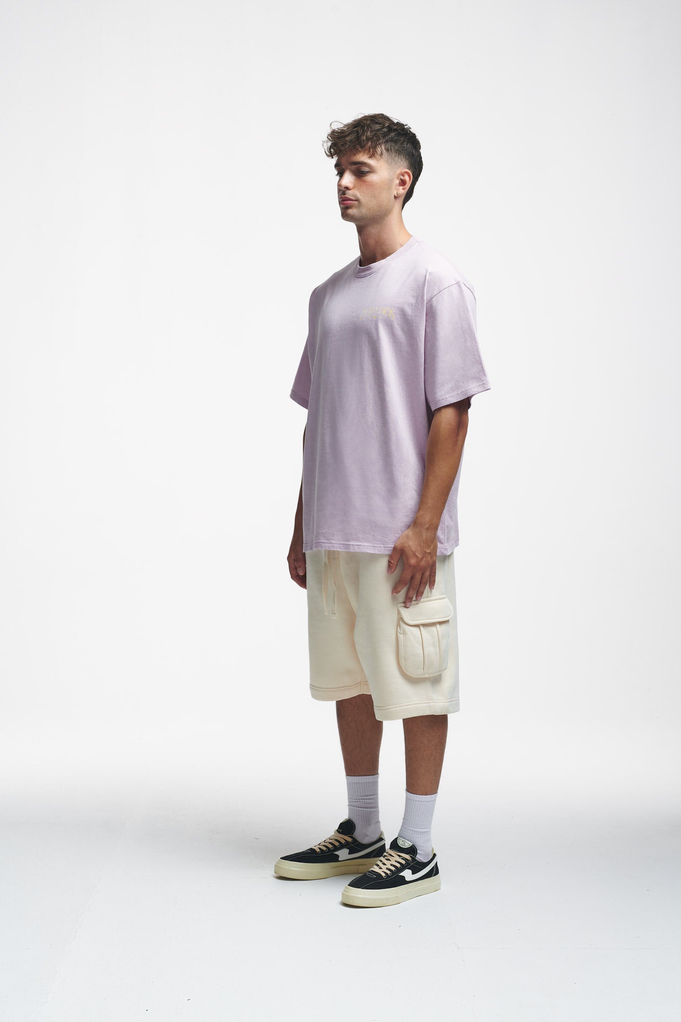Insignia Oversize Tee Grey Lilac