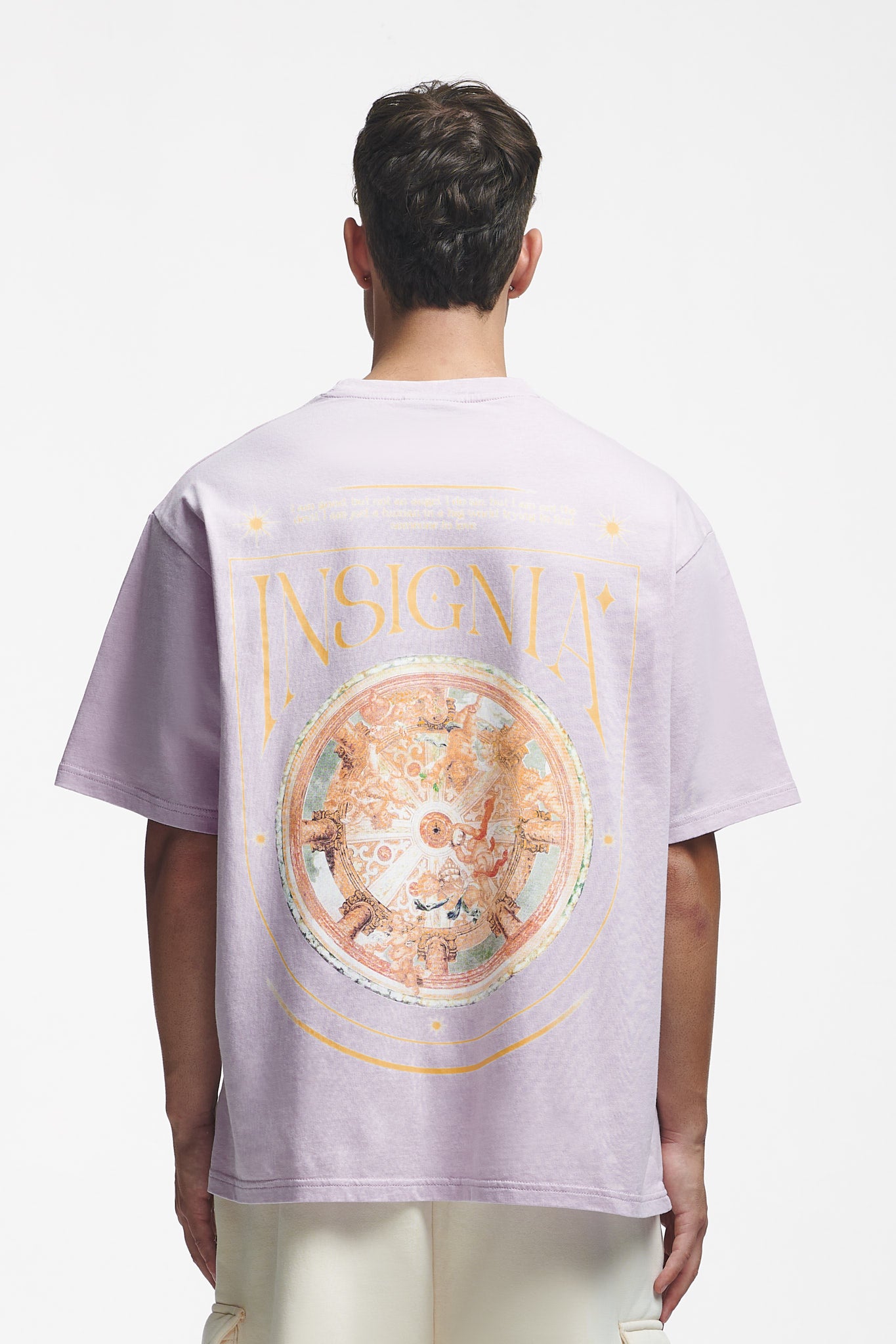Insignia Oversize Tee Grey Lilac