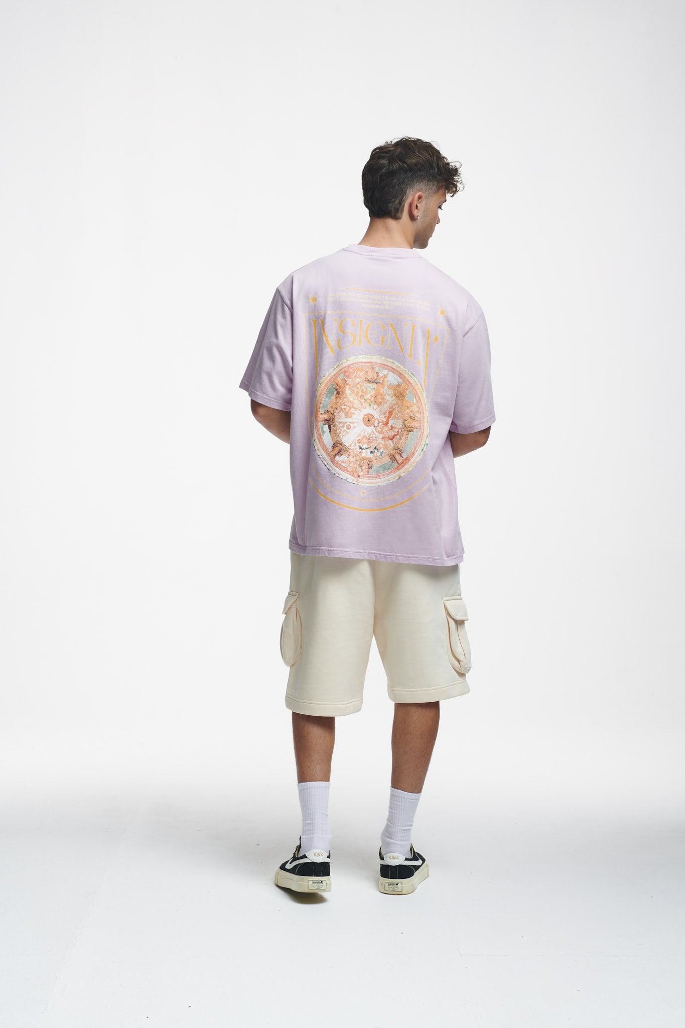 Insignia Oversize Tee Grey Lilac