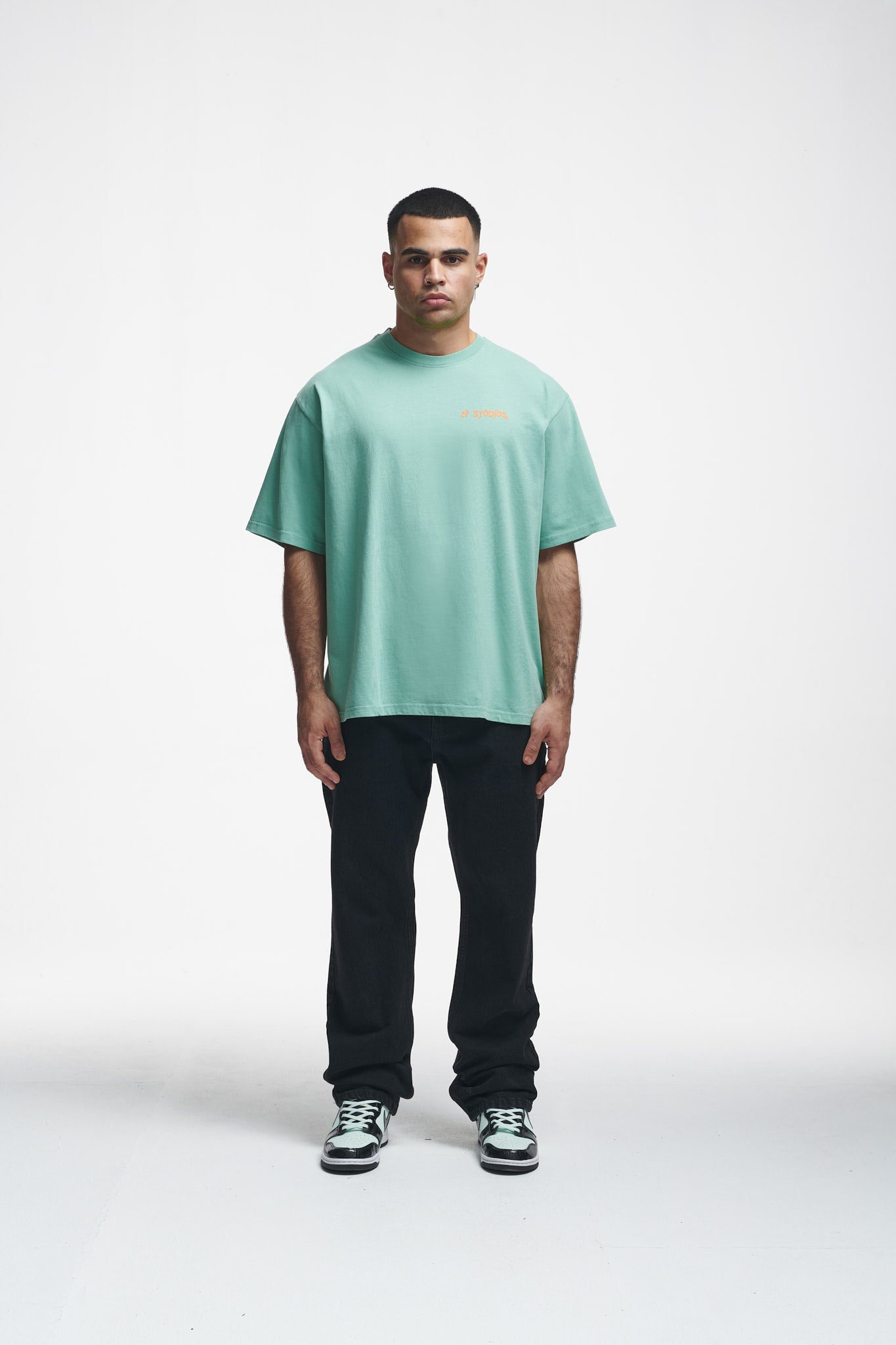 Thoughts Oversize Tee Grayed Jade