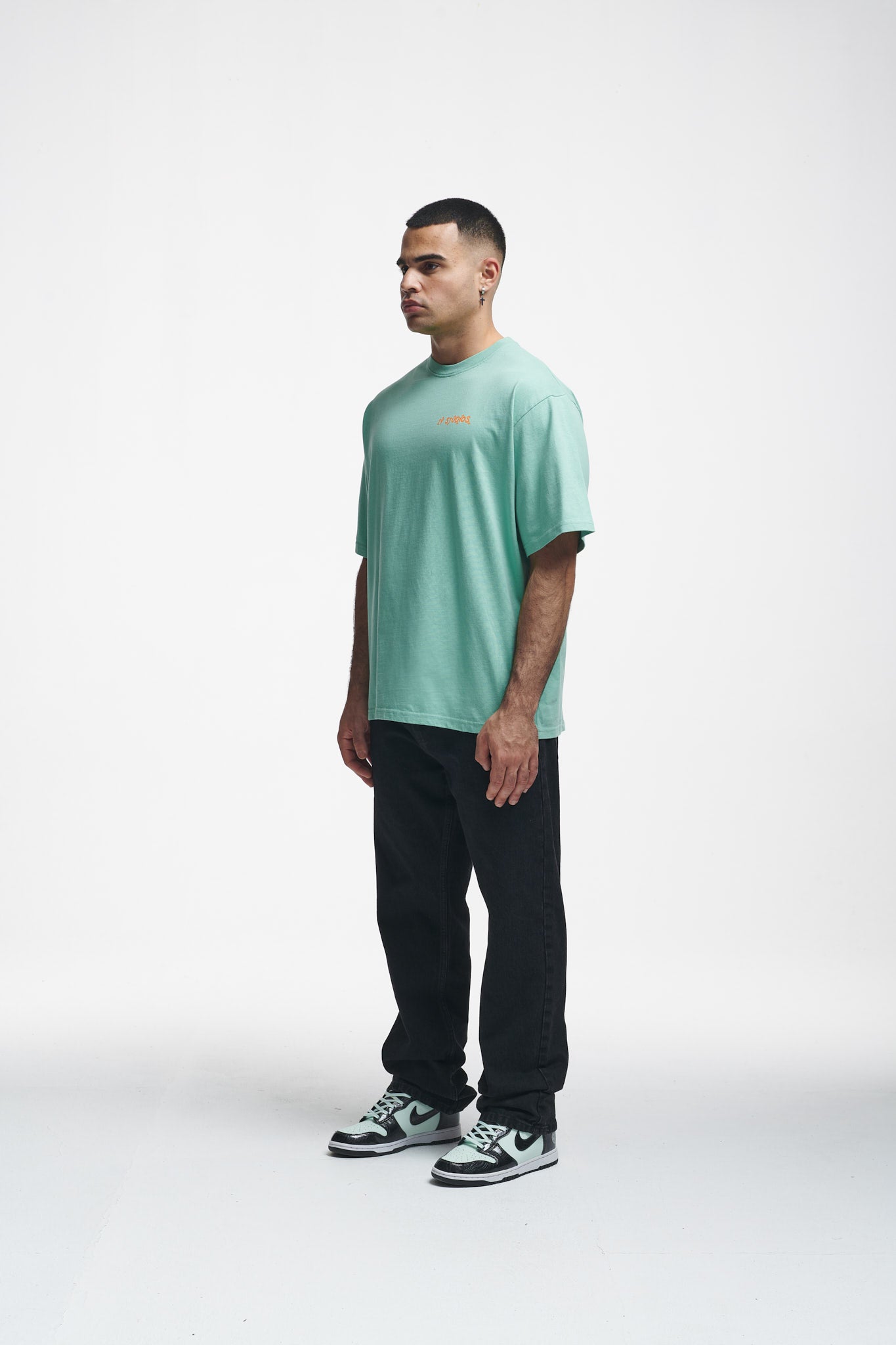 Thoughts Oversize Tee Grayed Jade