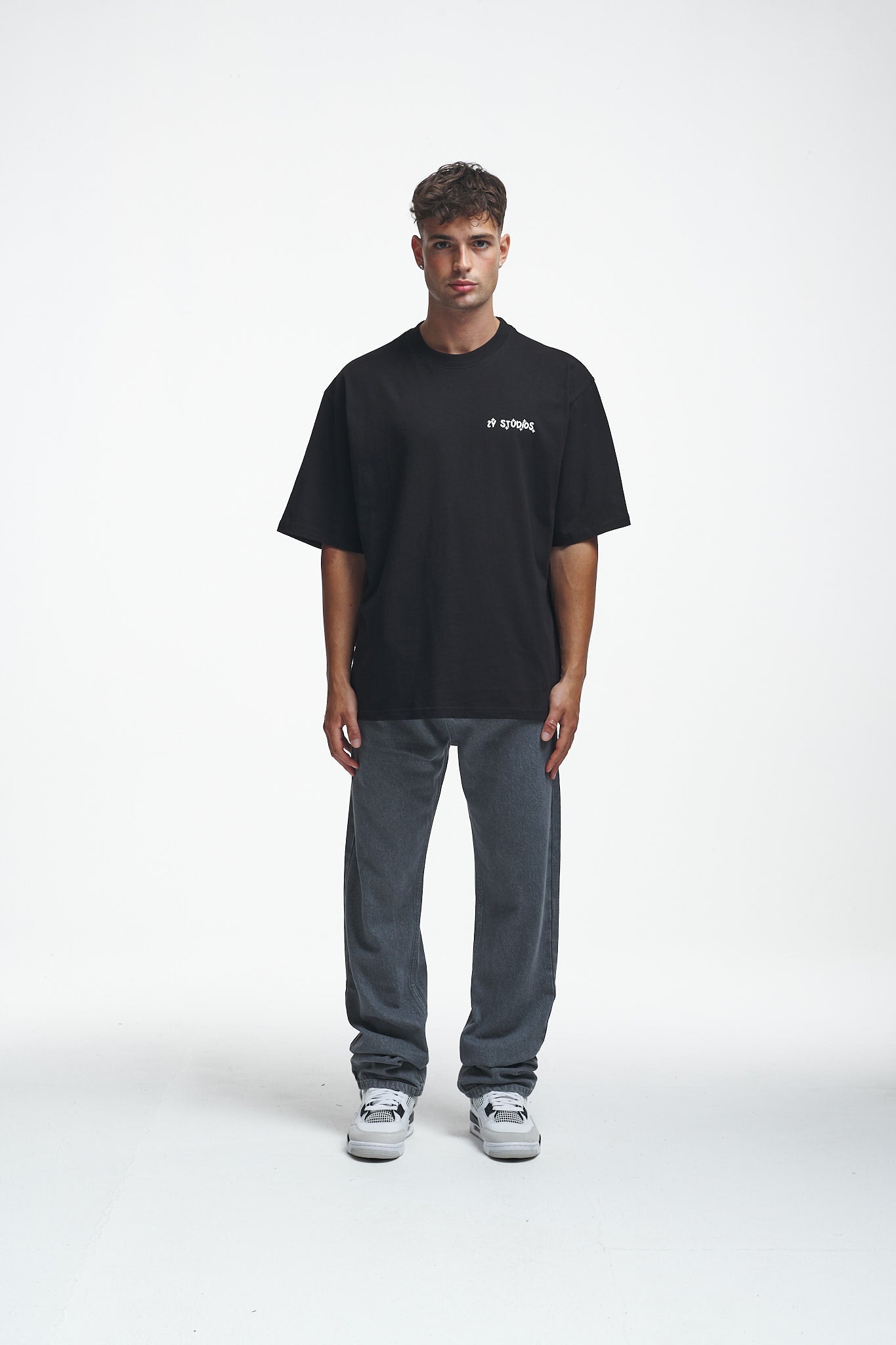 Thoughts Oversize Tee Black