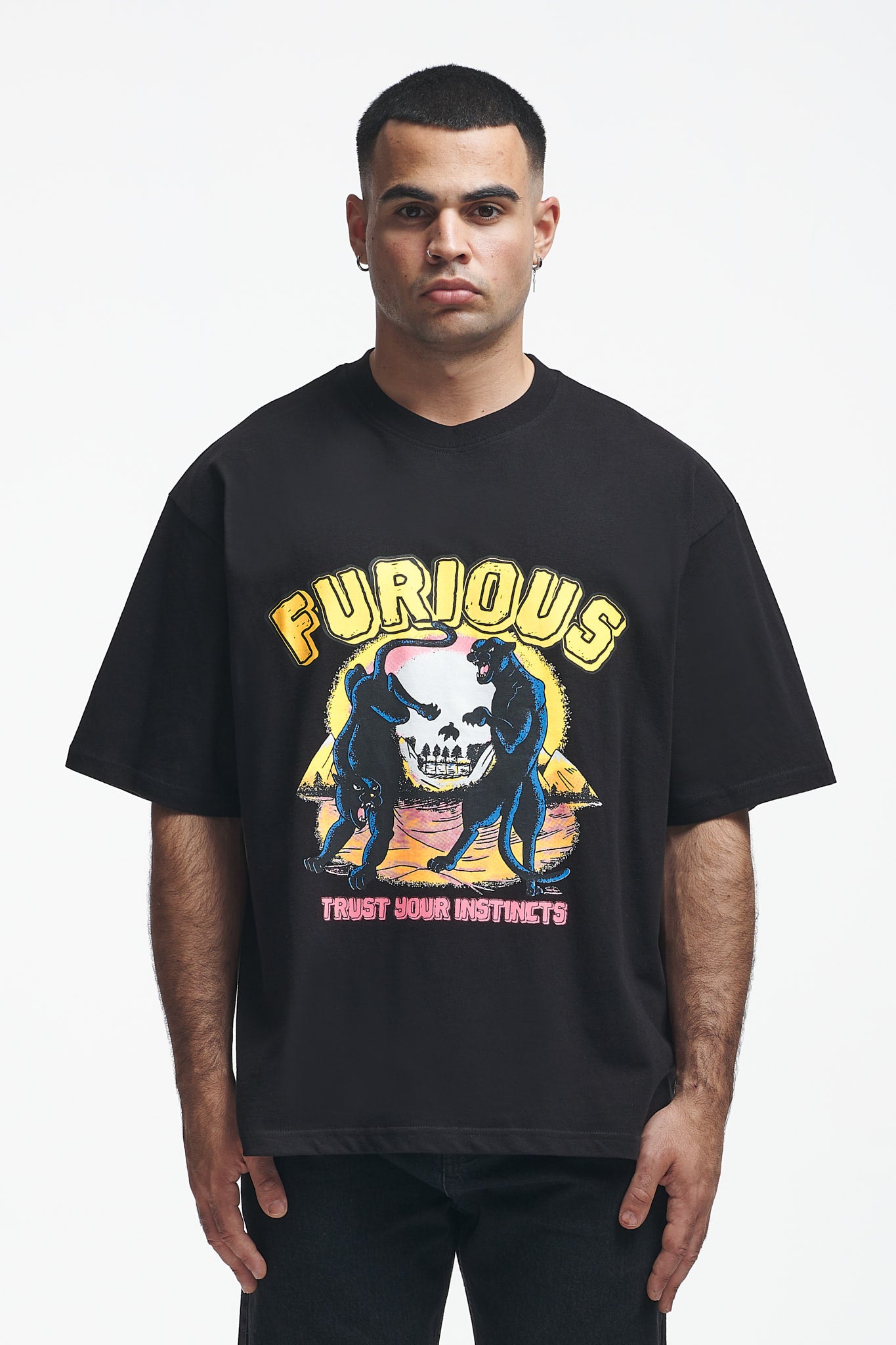 Furious Oversize Tee Black