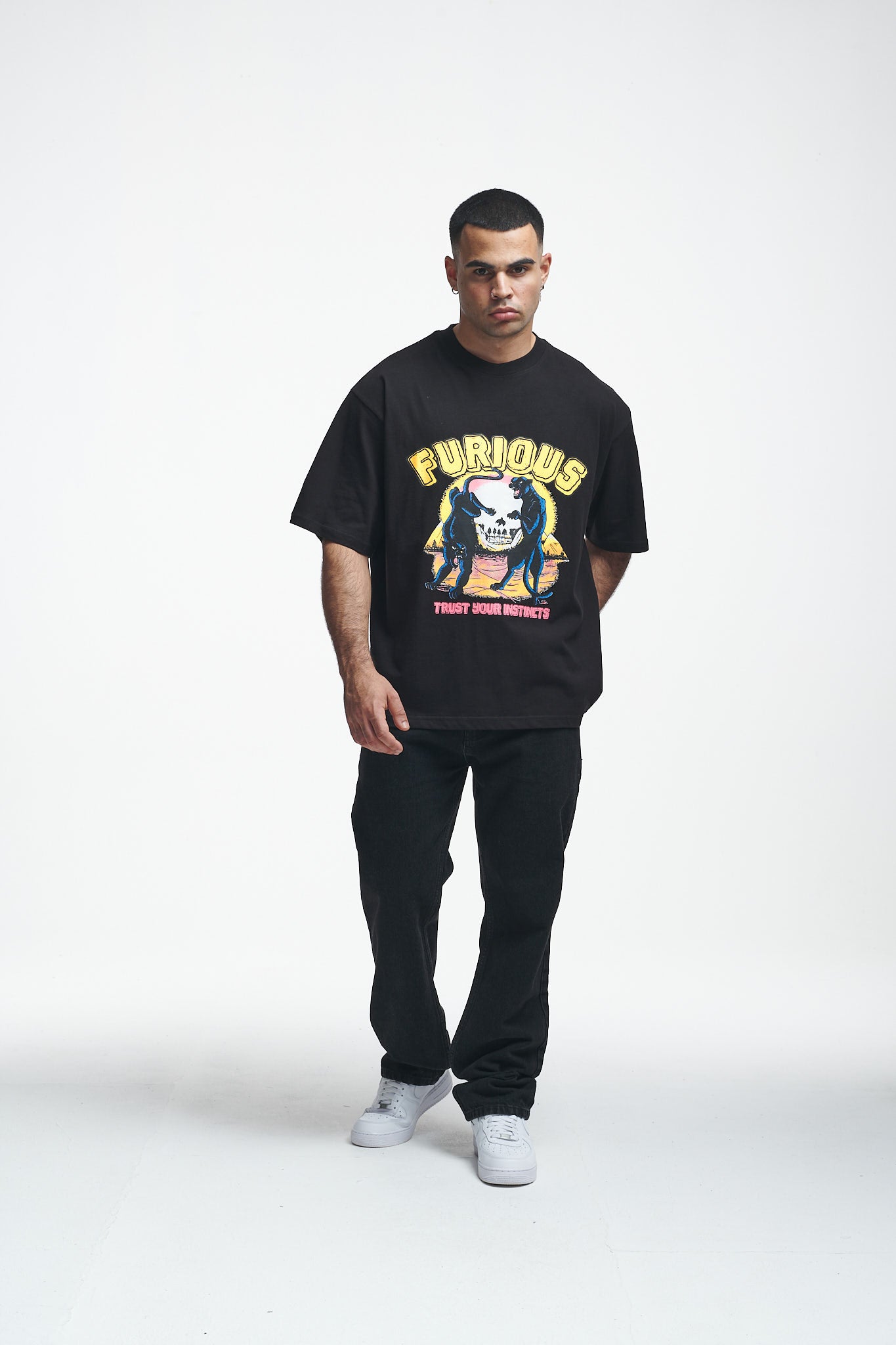 Furious Oversize Tee Black