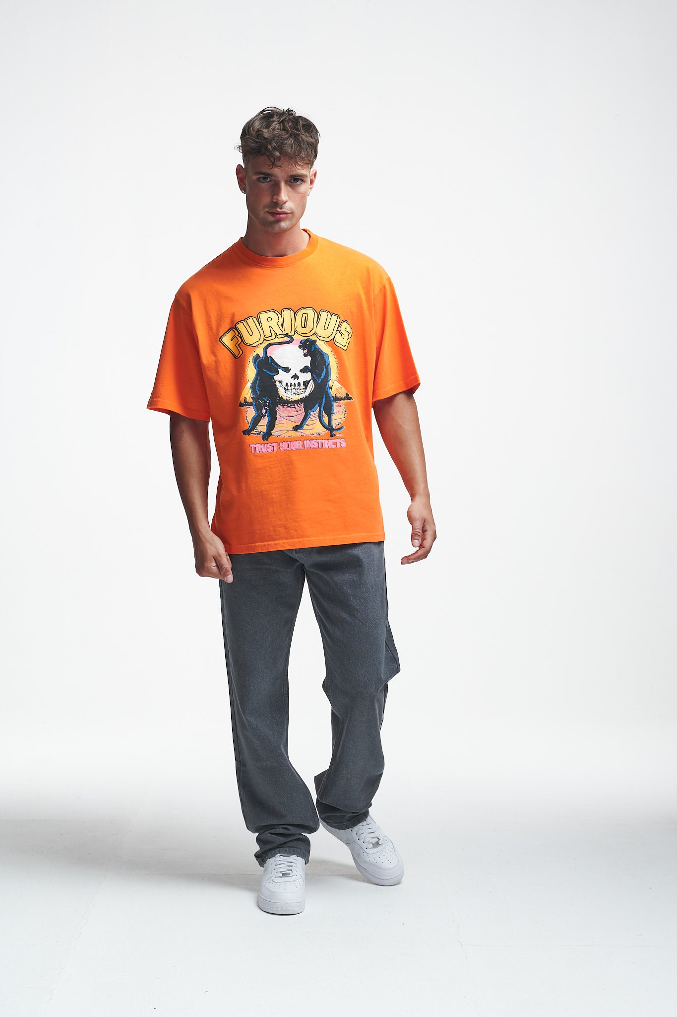 Furious Oversize Tee Tangelo