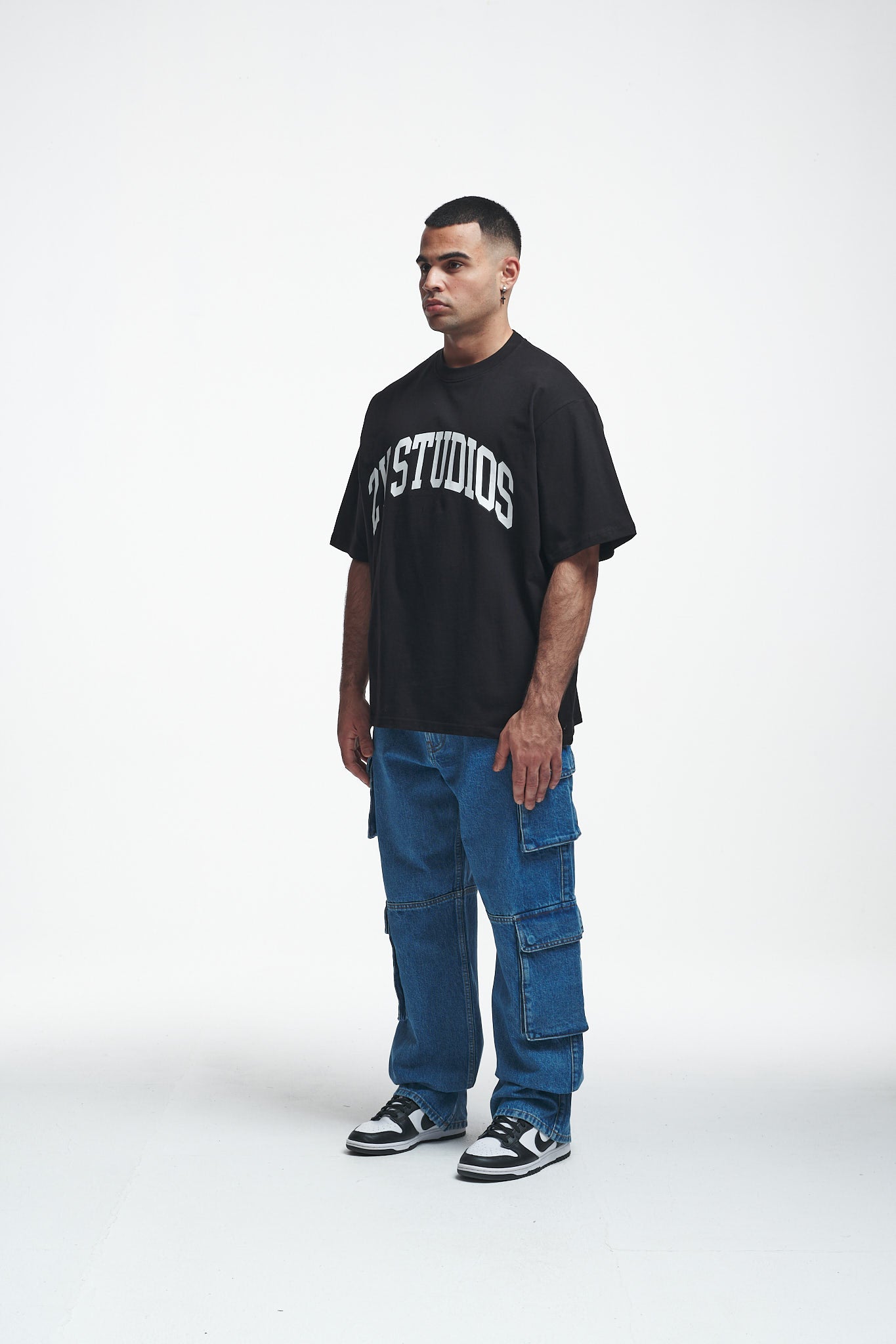 Logo Oversize Tee Black