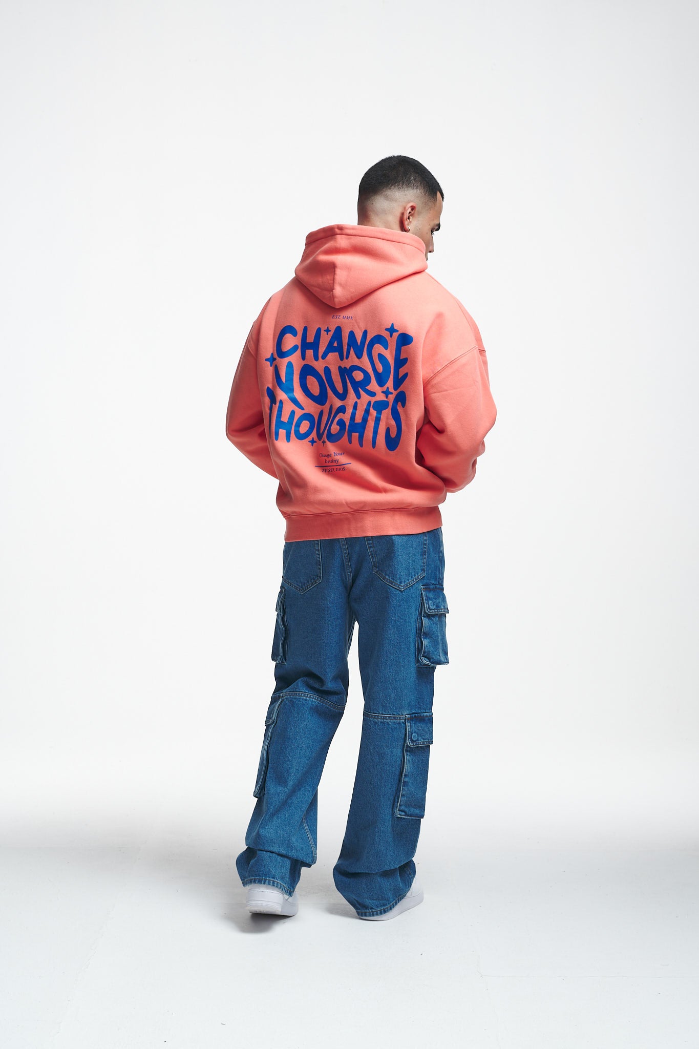 Thoughts Oversize Hoodie Persimmon