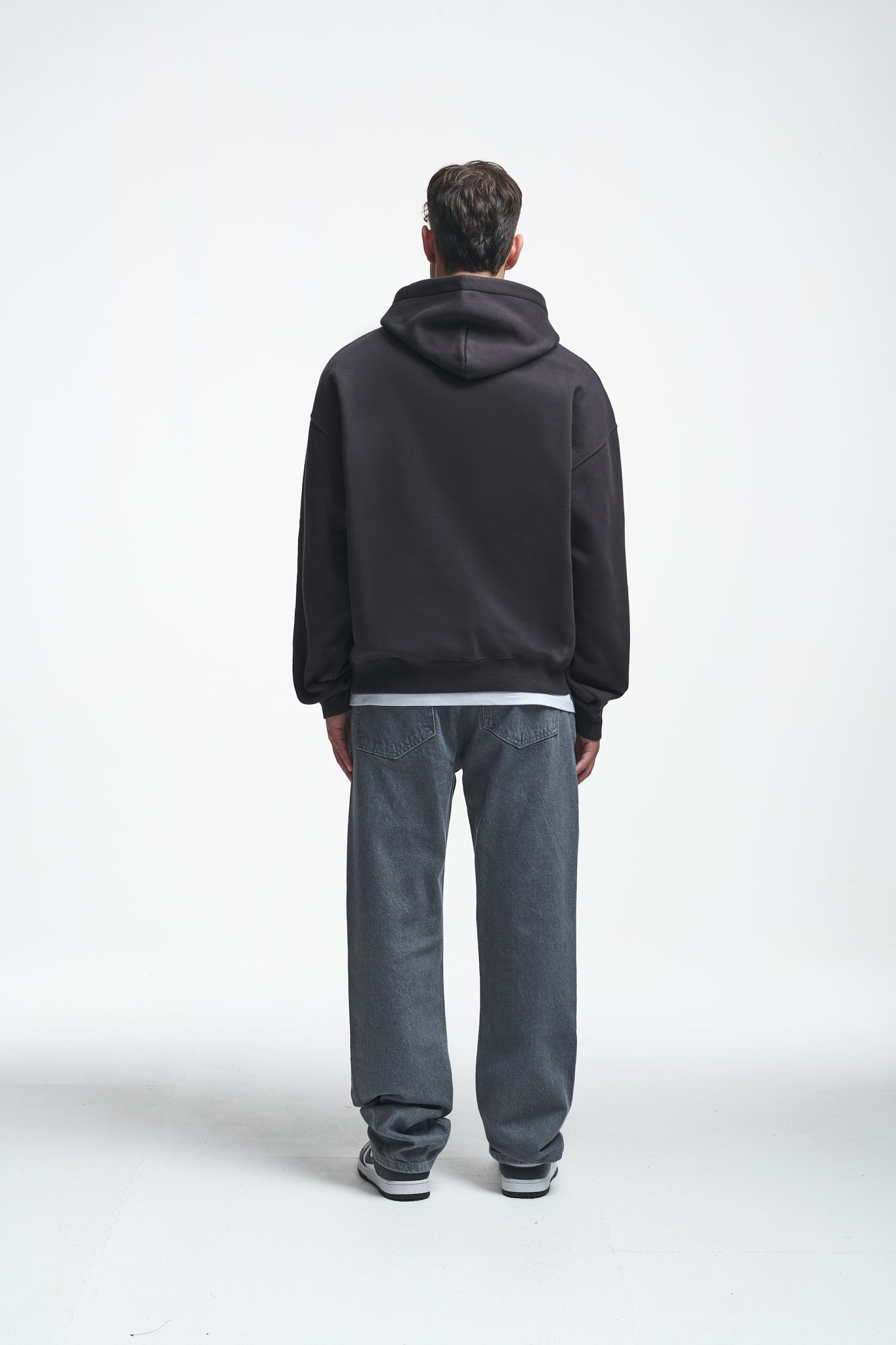 Broken Heart Club Oversize Hoodie Washed Black