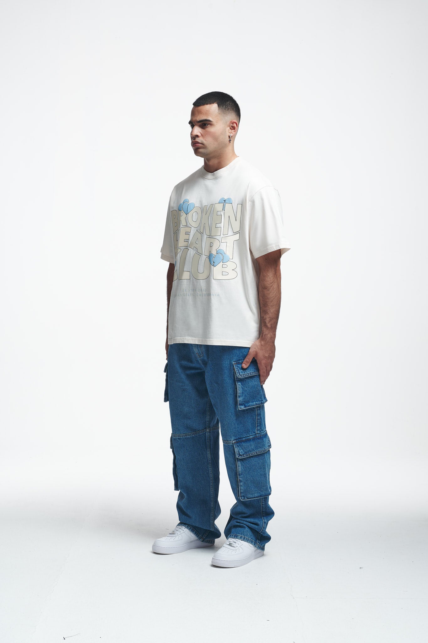 Broken Heart Club Oversize Tee Off White