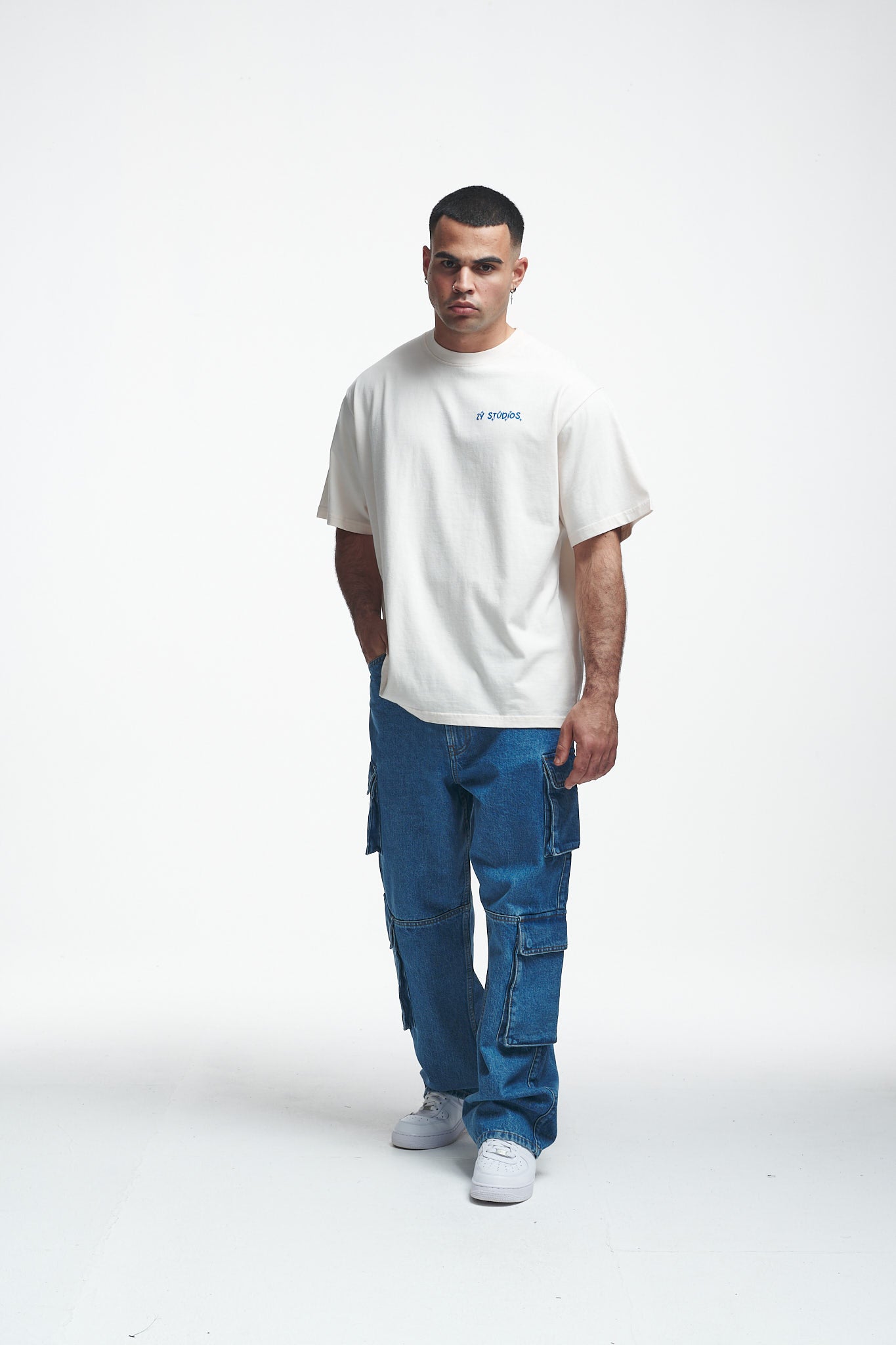 Thoughts Oversize Tee Off White