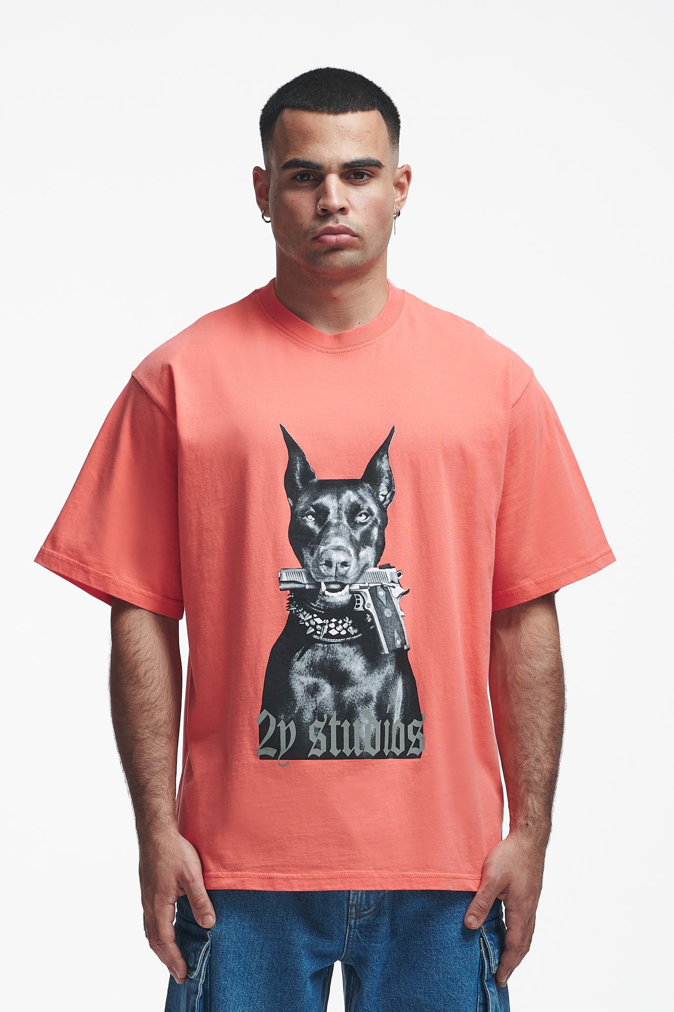 Doberman Oversize Tee Persimmon