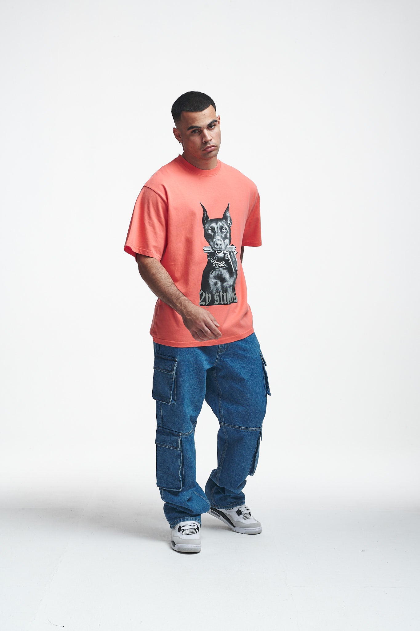 Doberman Oversize Tee Persimmon