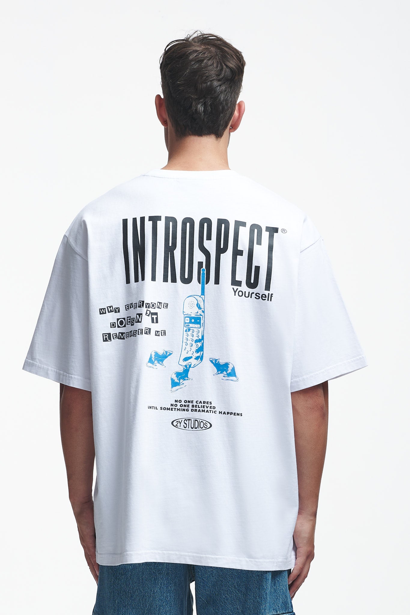 Introspect Oversize Tee White