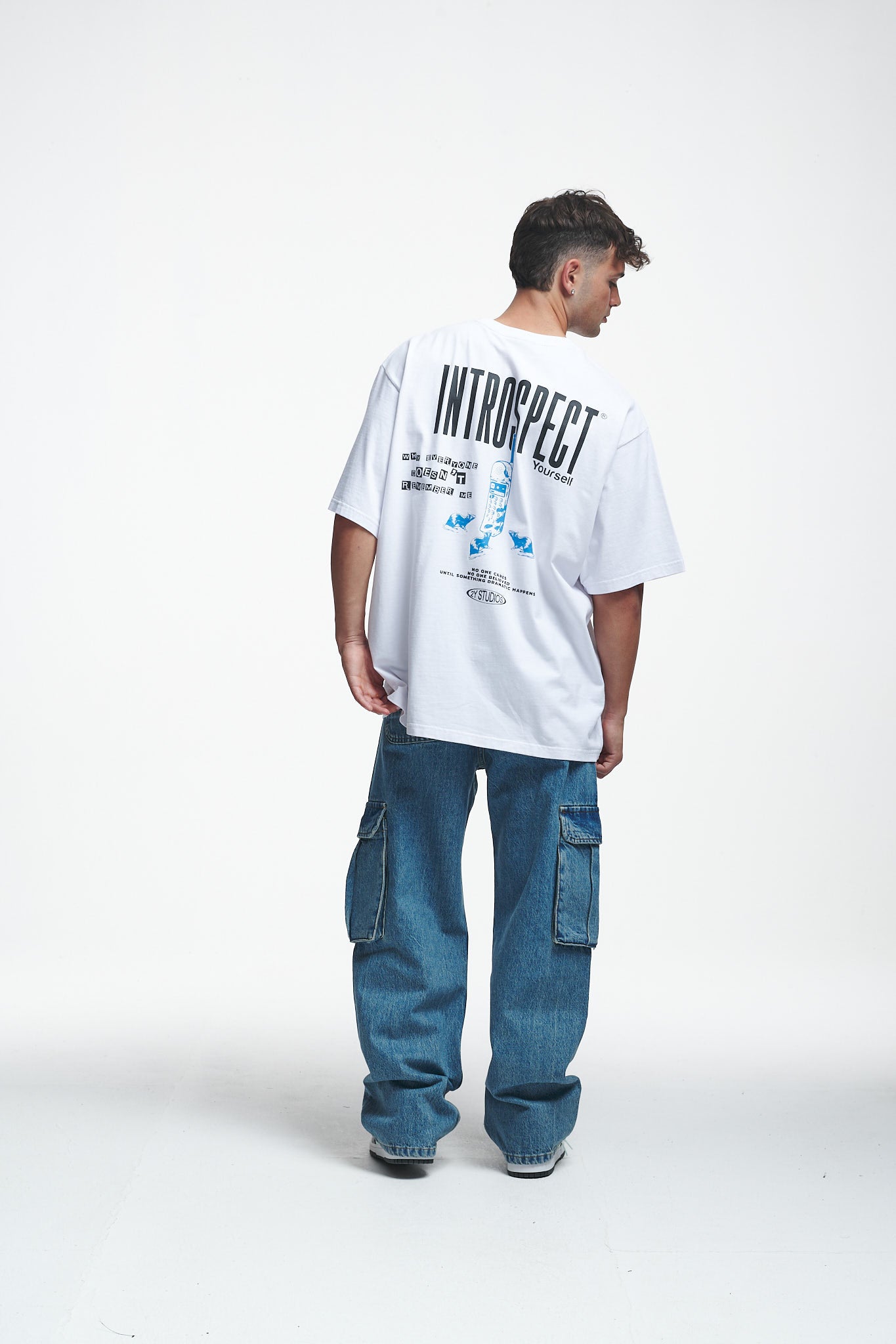Introspect Oversize Tee White
