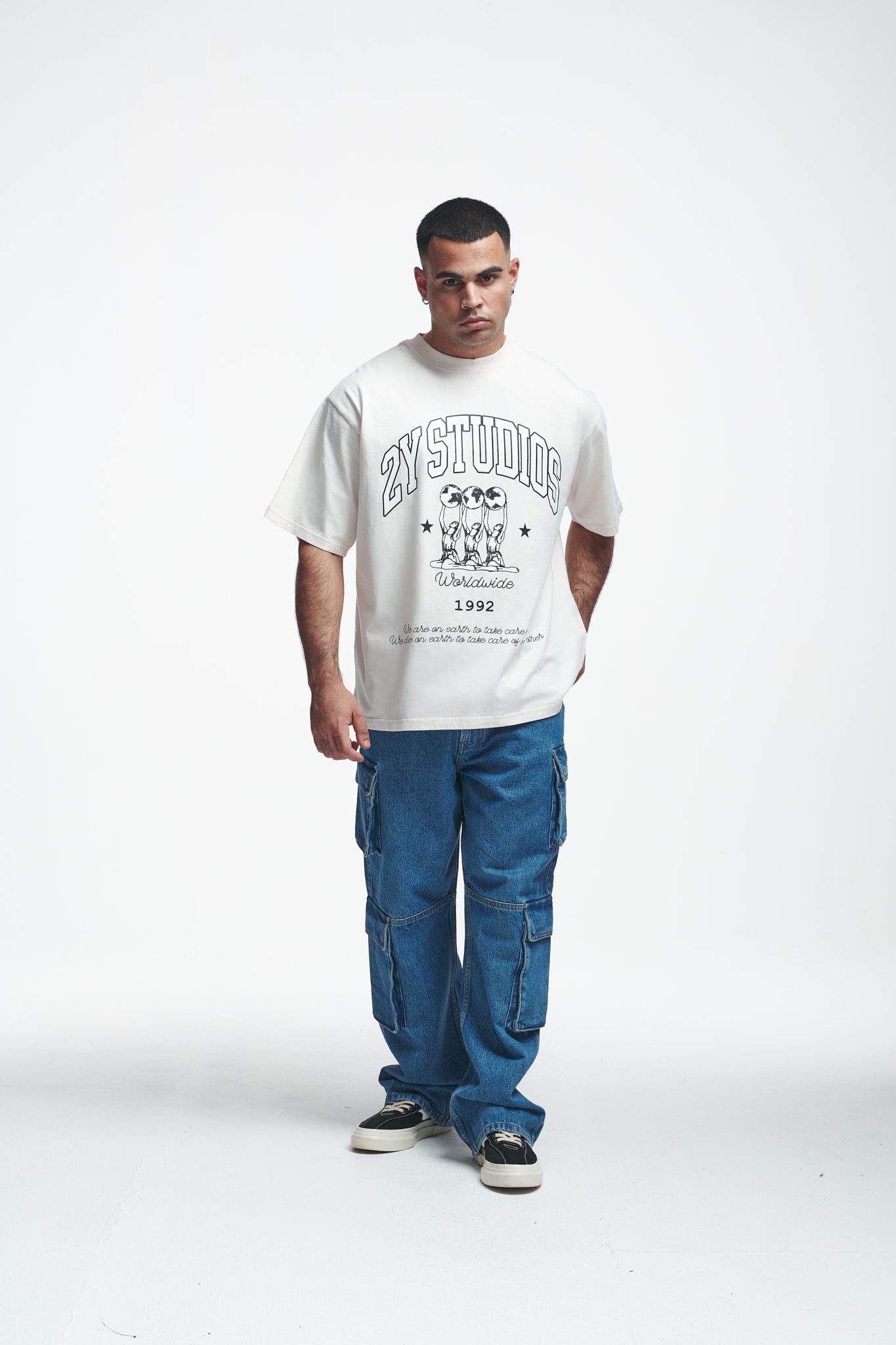 Globus Oversize Tee Off White