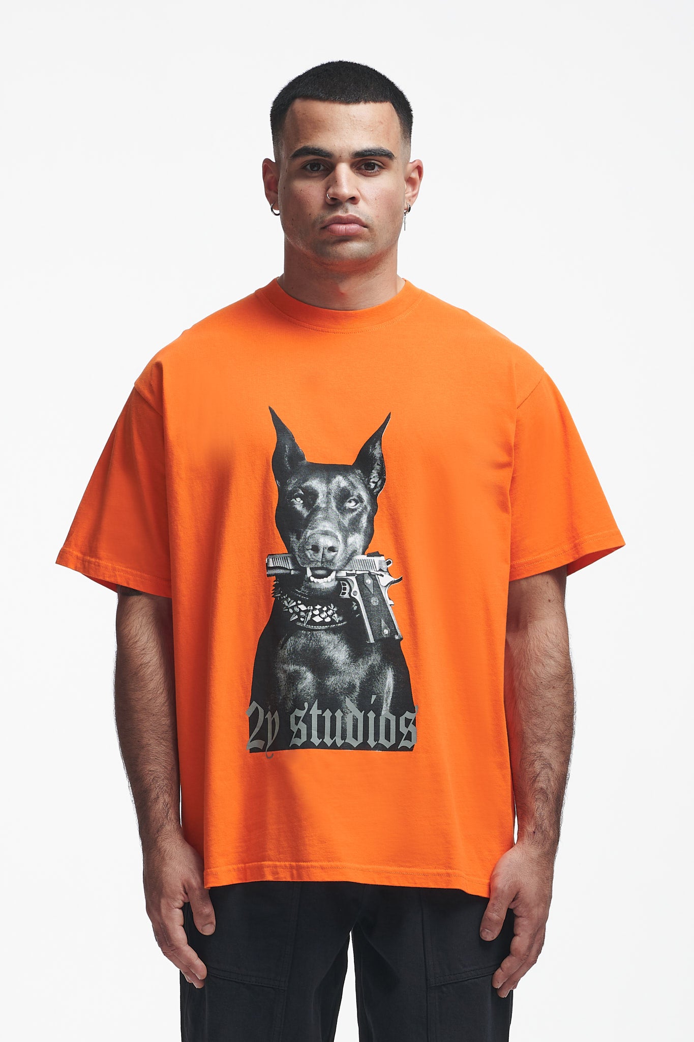 Doberman Oversize Tee Tangelo