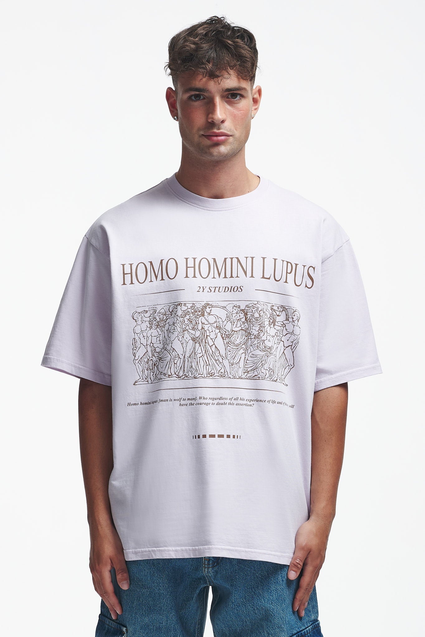 Homini Oversize Tee Grey Lilac