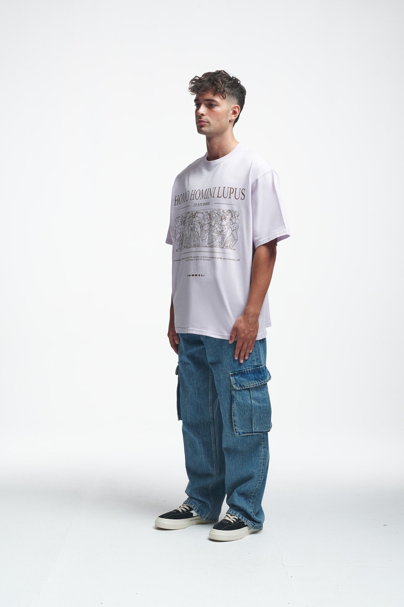 Homini Oversize Tee Grey Lilac