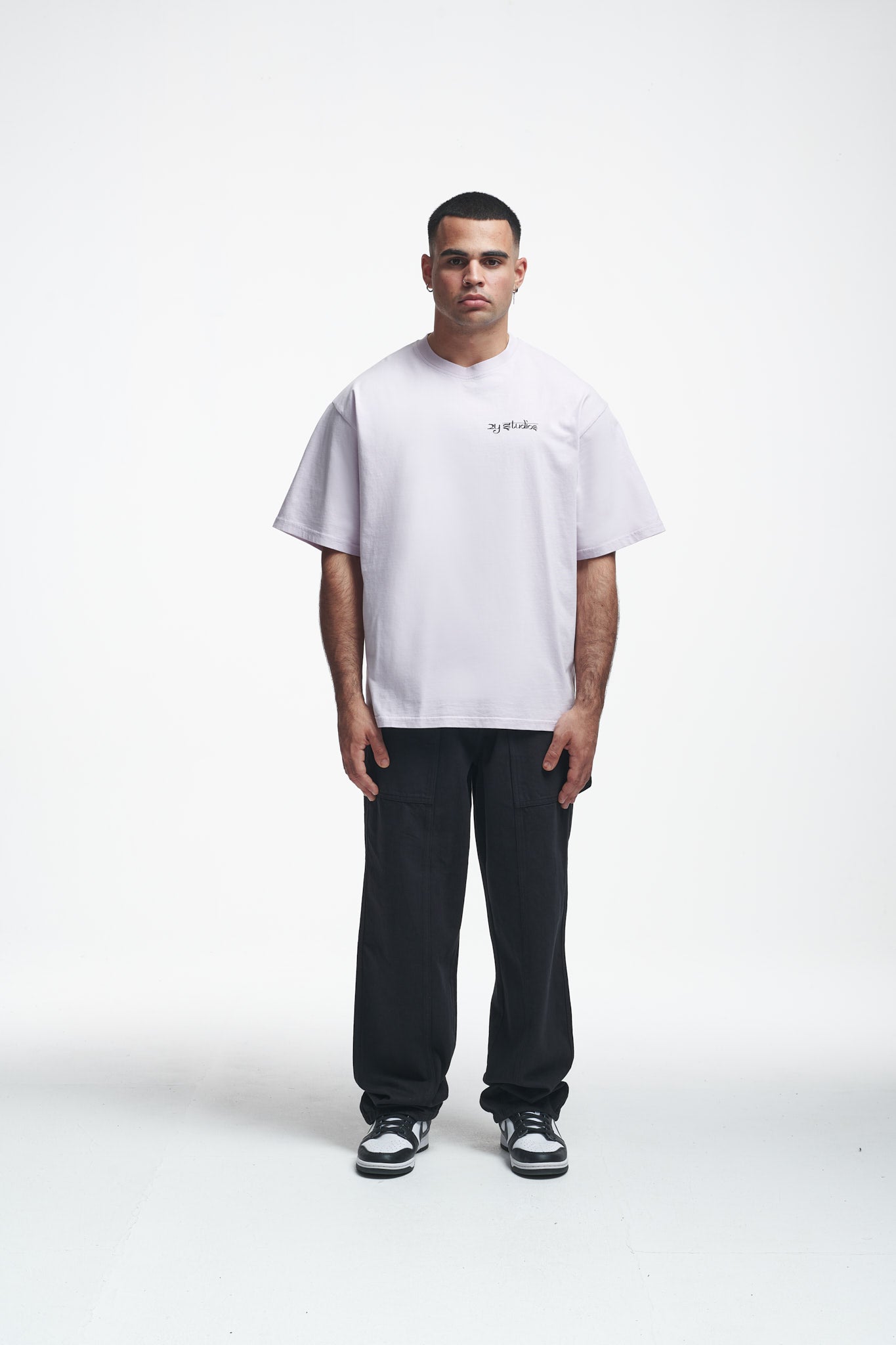 Tiger Oversize Tee Grey Lilac
