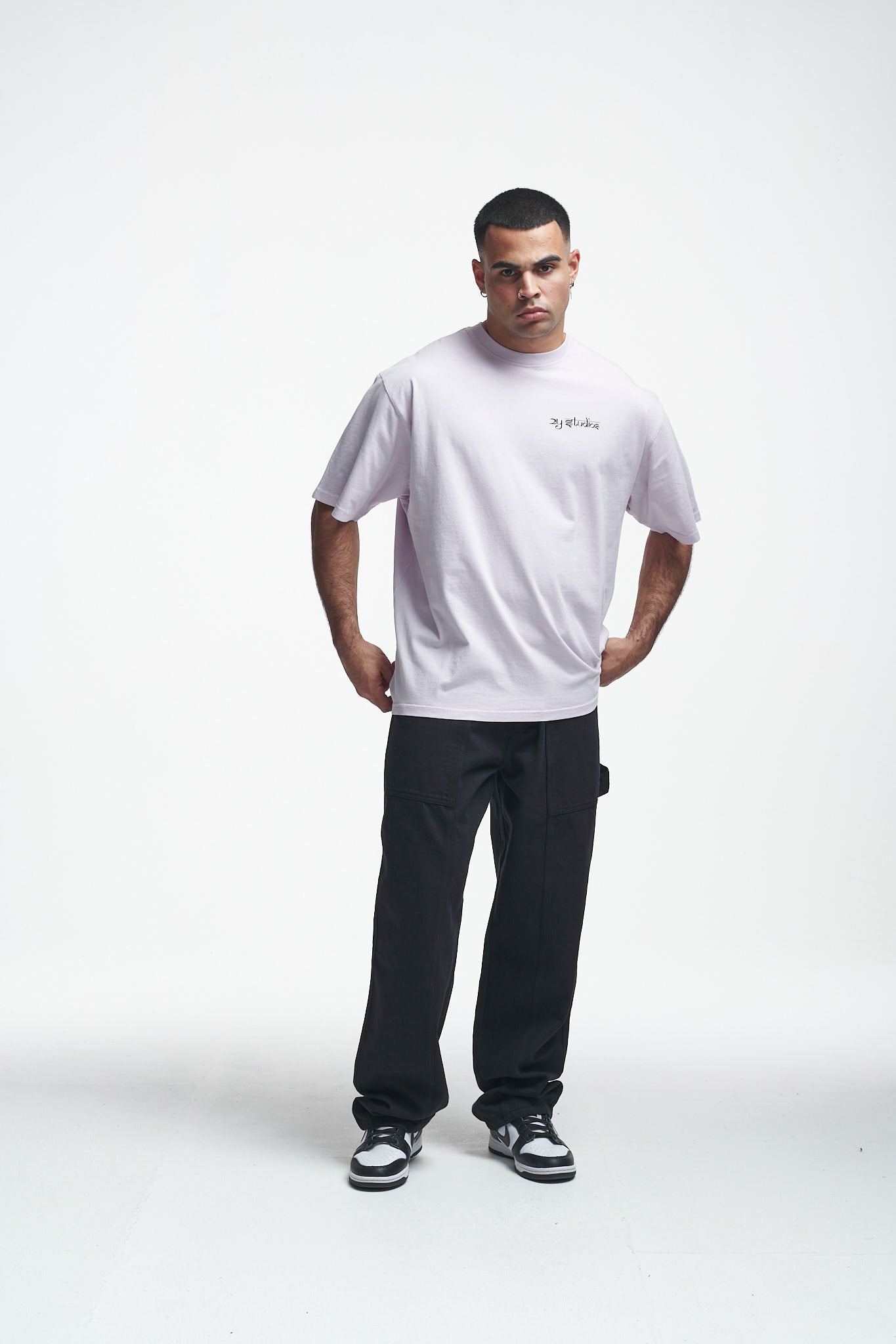 Tiger Oversize Tee Grey Lilac